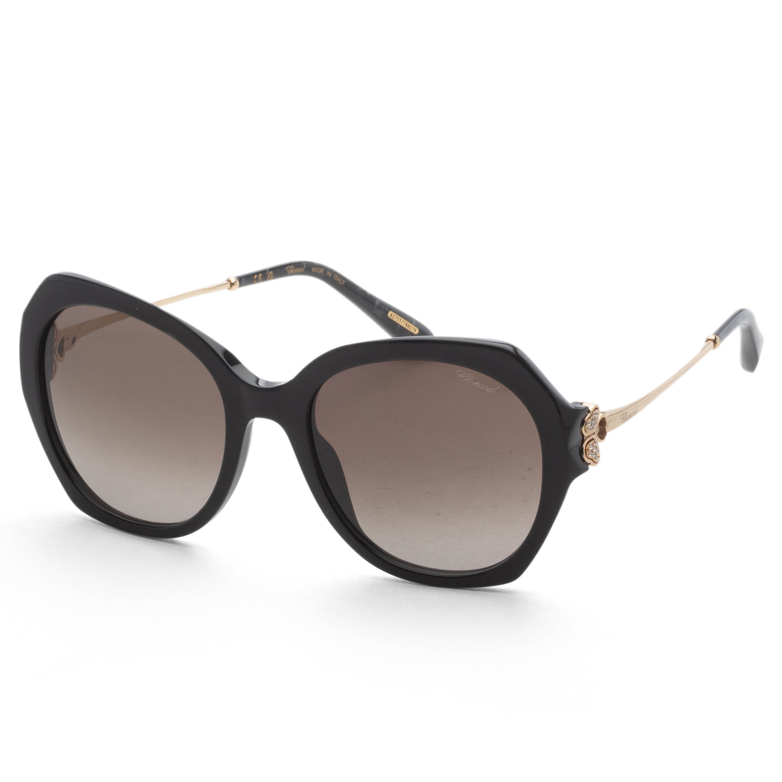 Chopard Women's 54 mm Shiny Black Sunglasses SCH354S54700K
