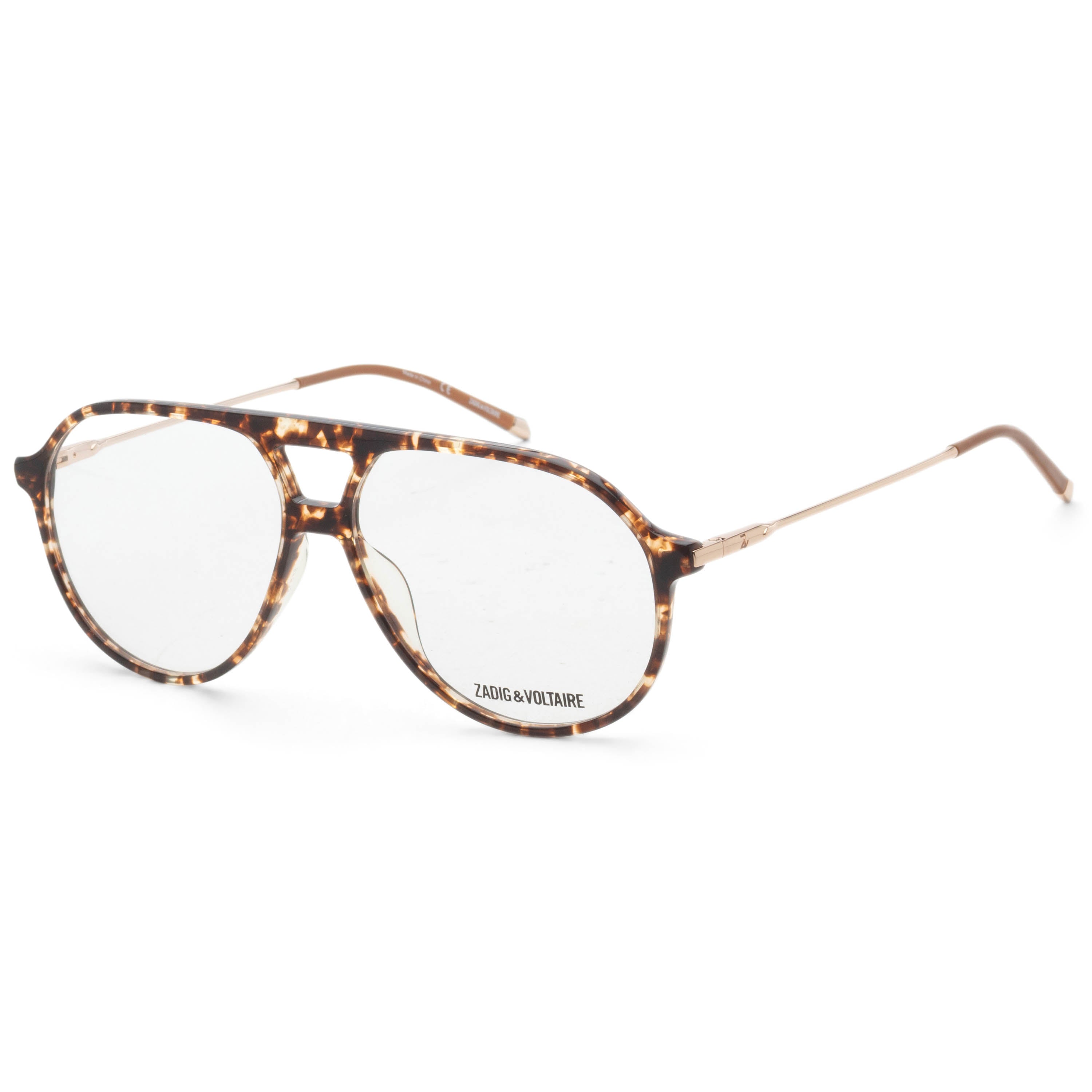 Zadig & Voltaire Women's 57mm Brown Yellow Havana Eyeglasses VZV329-570781
