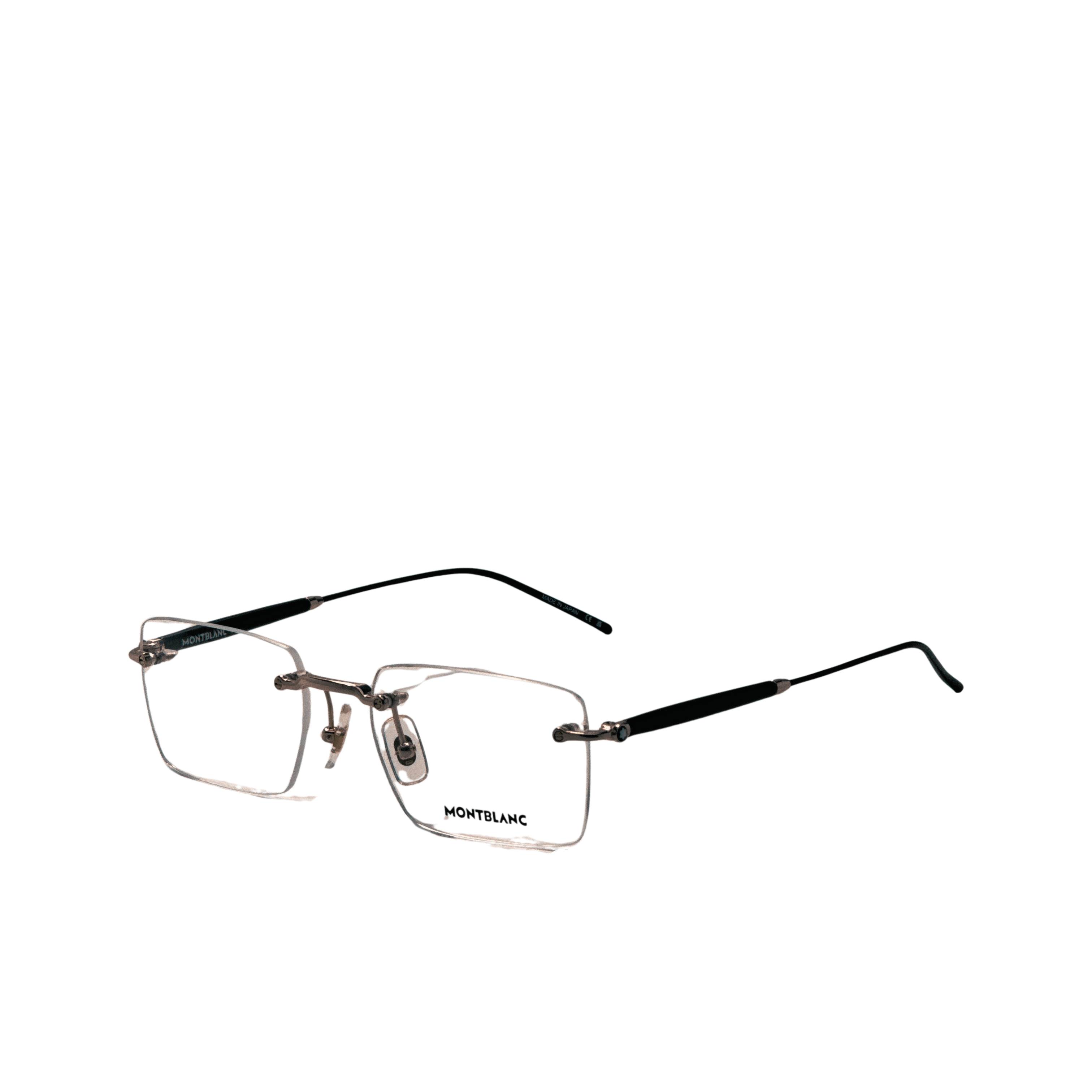 Montblanc Men's 55 mm Black Gold Eyeglasses MB0411O-001-55