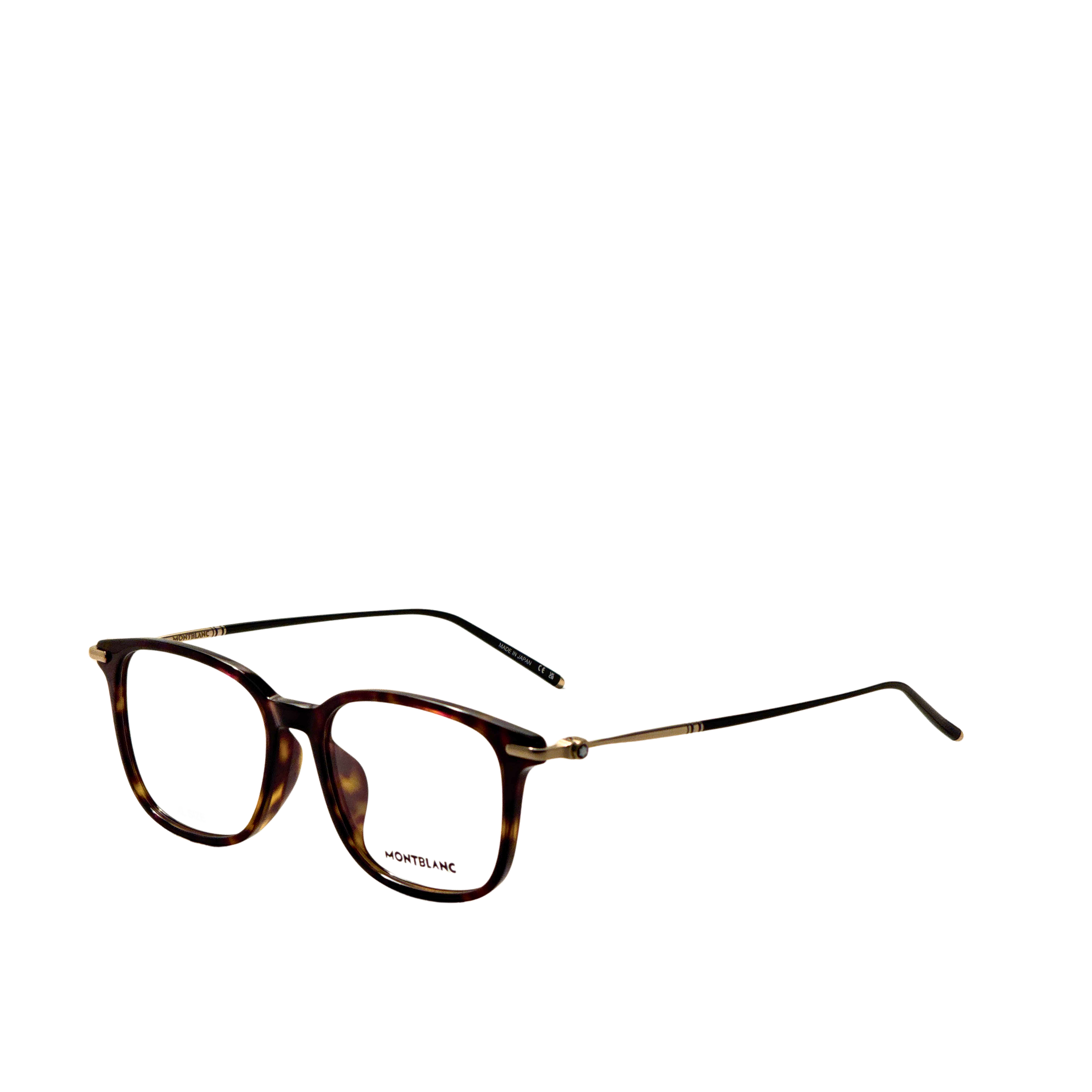 Montblanc Men's 54 mm Havana Gold Eyeglasses MB0413OA-003-54