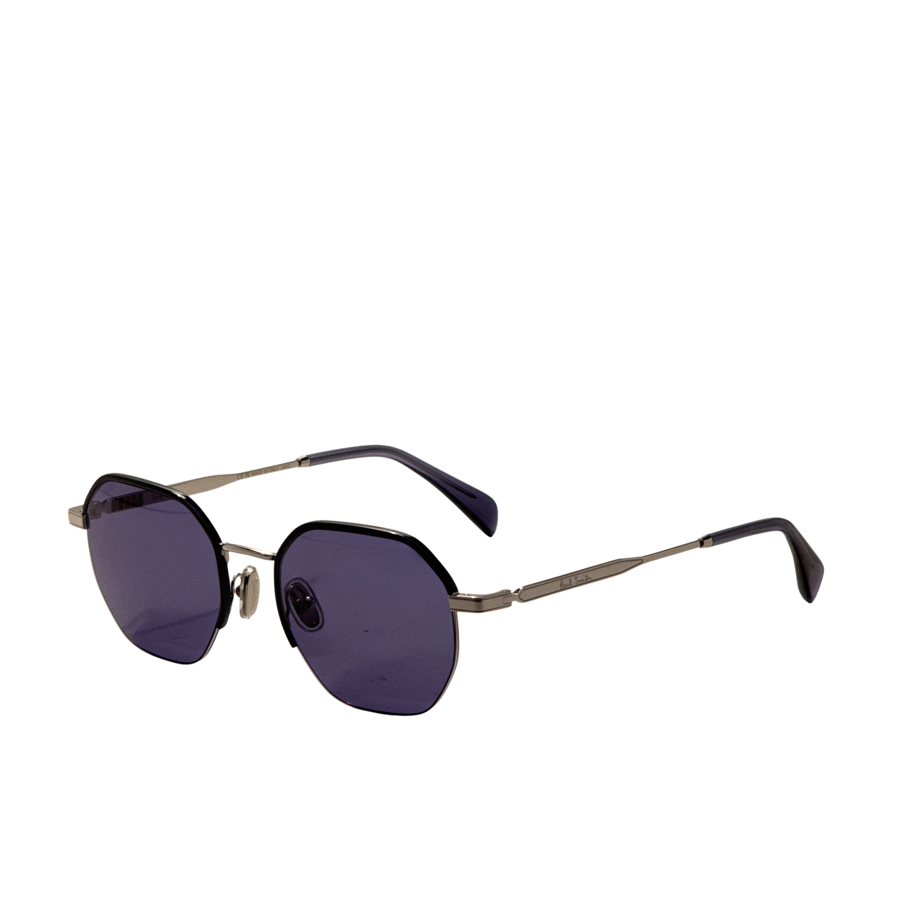 Paul Smith Men's Lovell 53mm Silver Blue Sunglasses PS24110S-004-53