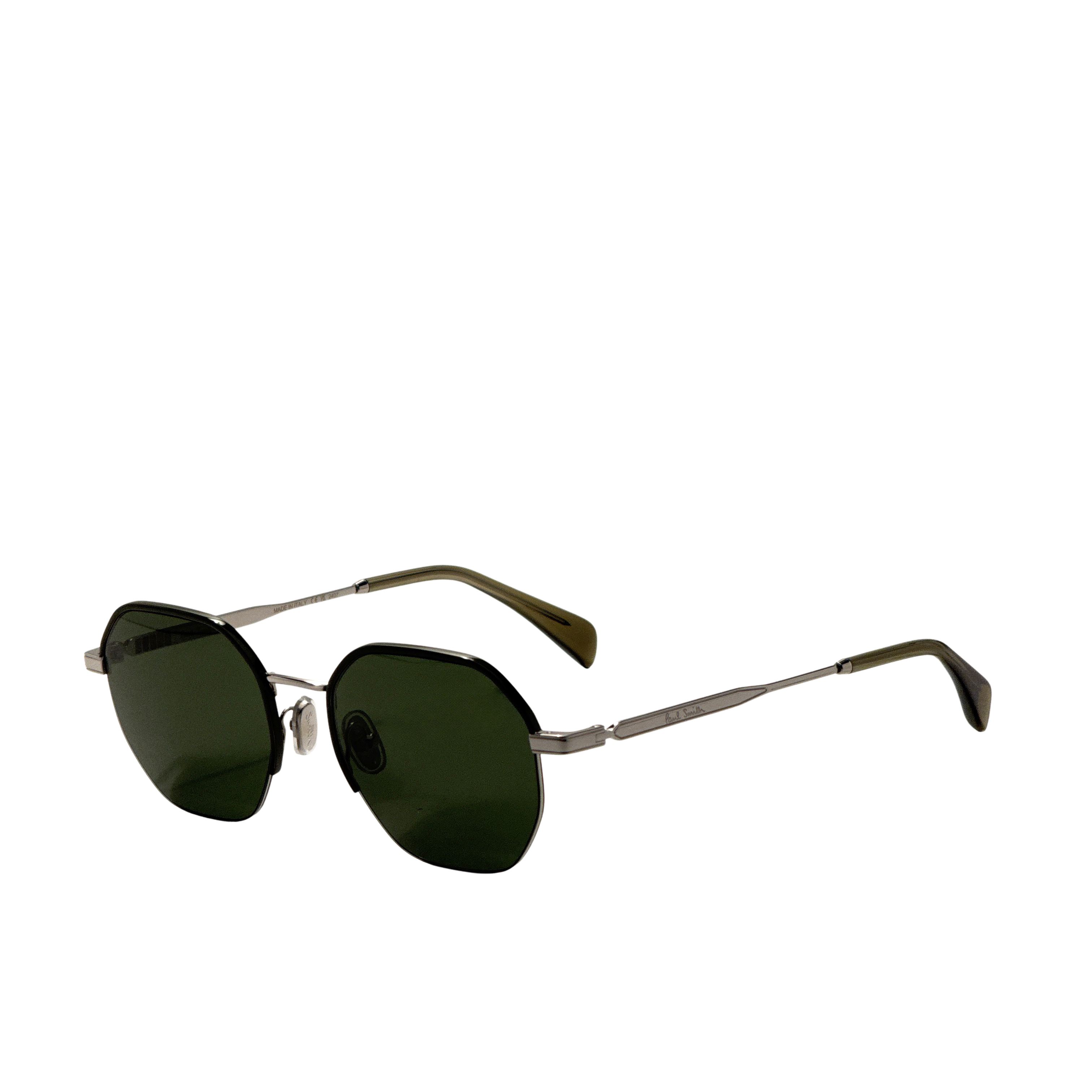 Paul Smith Men's Lovell 53mm Silver Khaki Sunglasses PS24110S-007-53