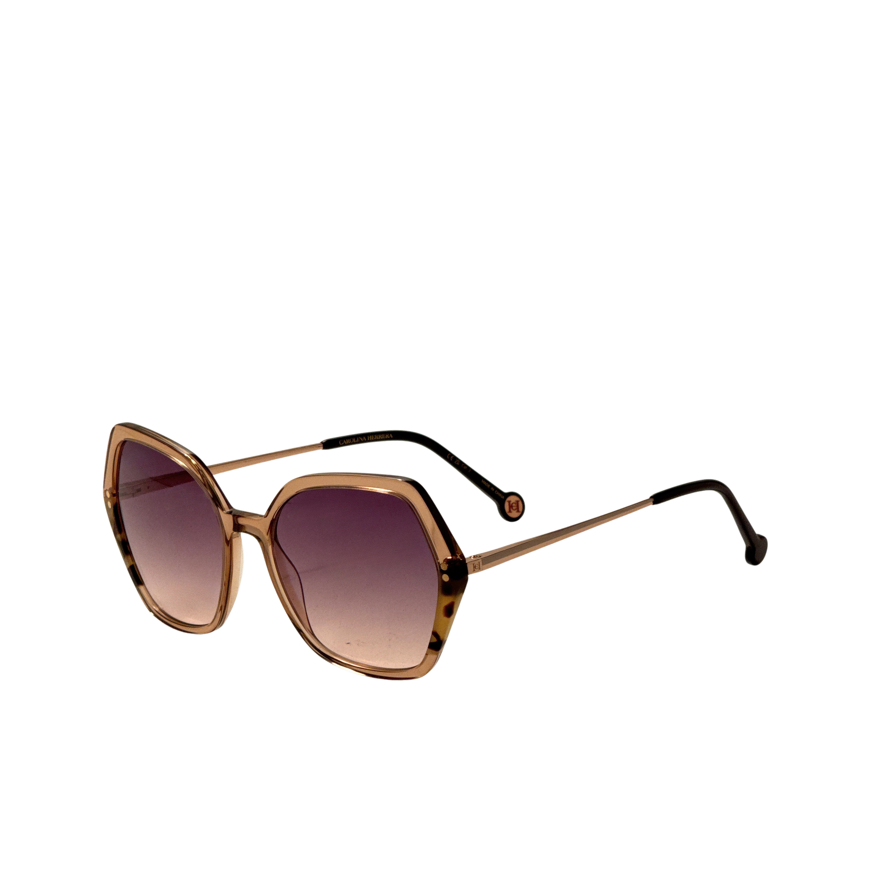 Carolina Herrera Women's 55mm Peach Havana Sunglasses HER0185-S-L93-55