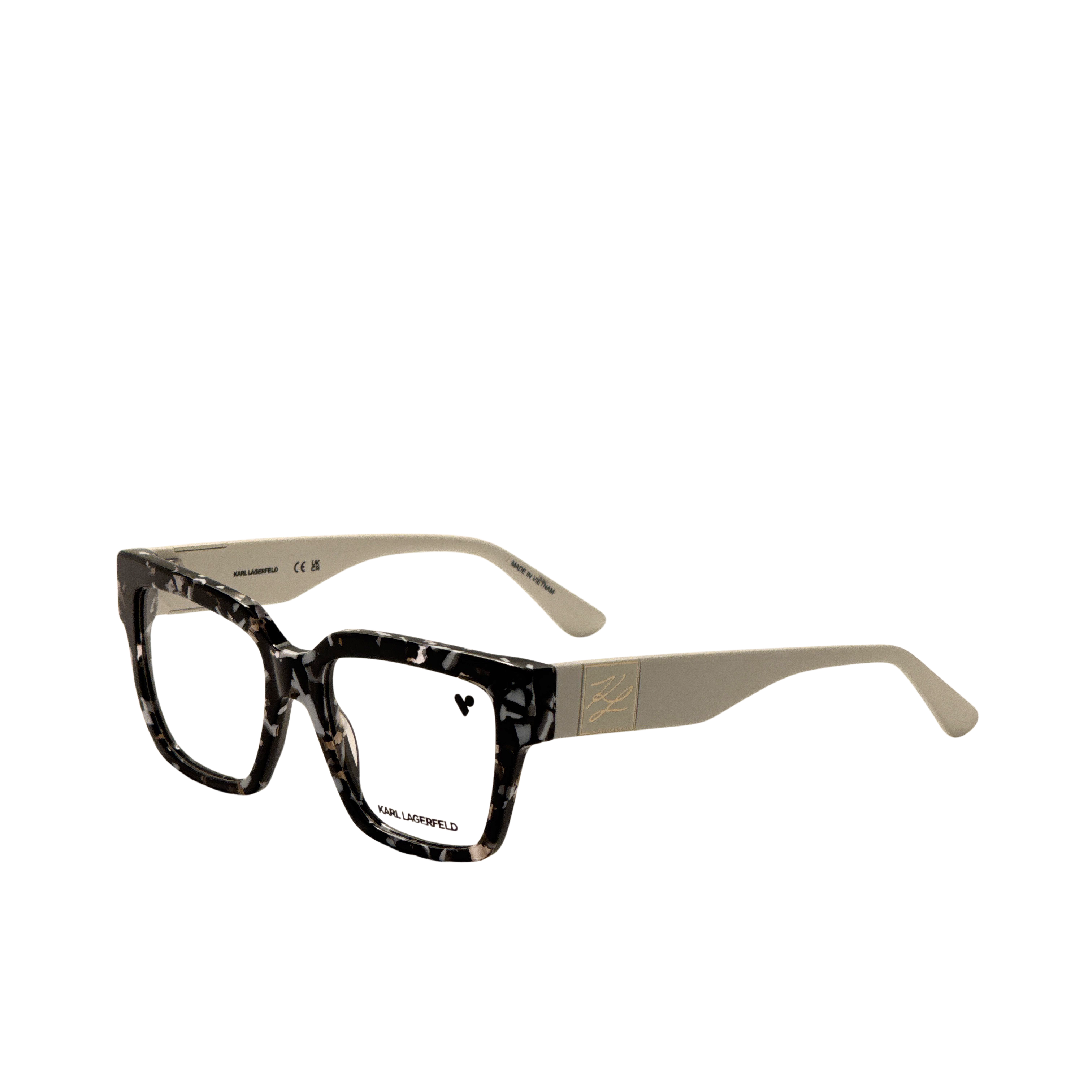 Karl Lagerfeld Women's 53mm Marble Black Eyeglasses KL6196-016-53