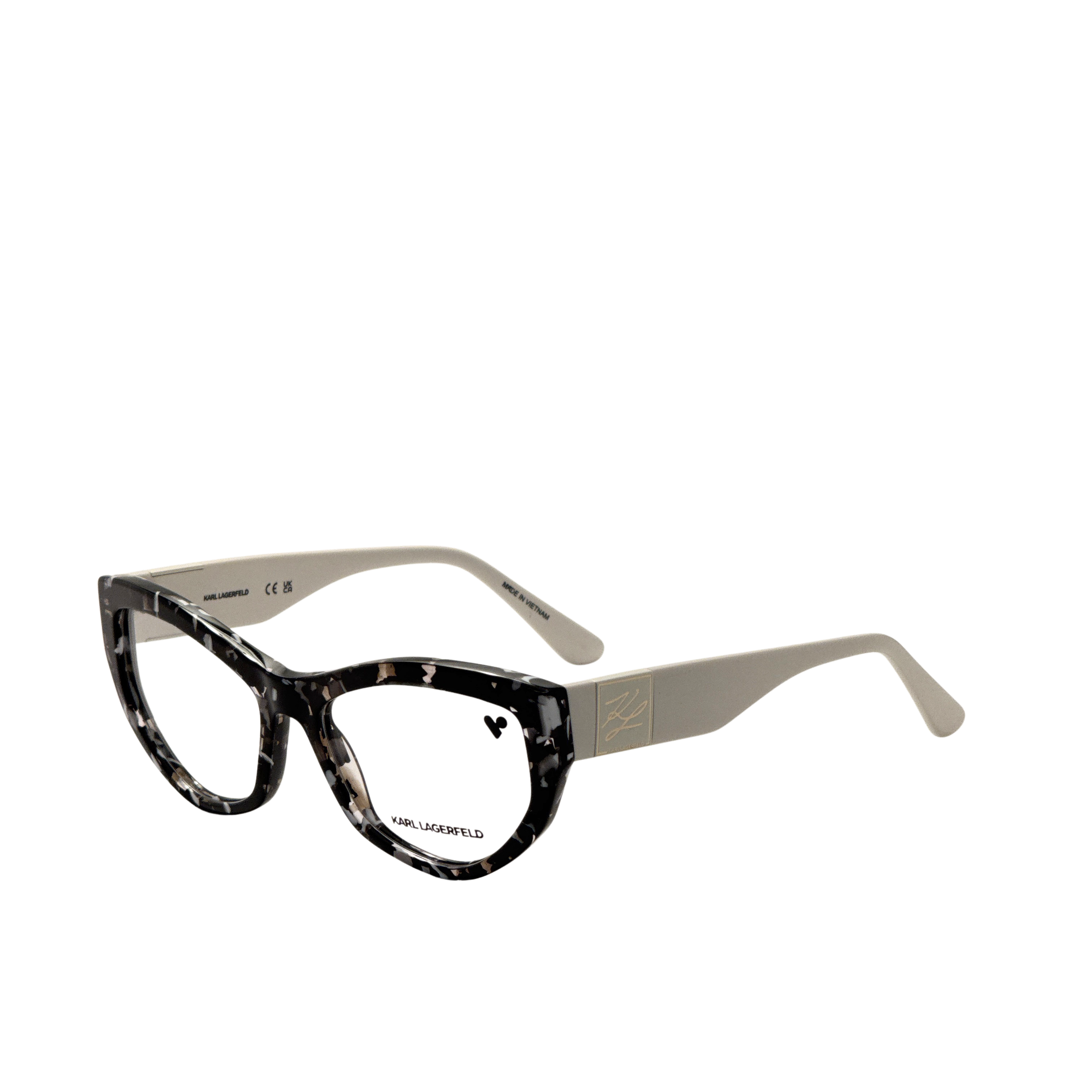 Karl Lagerfeld Women's 55mm Marble Black Eyeglasses KL6211-016-55