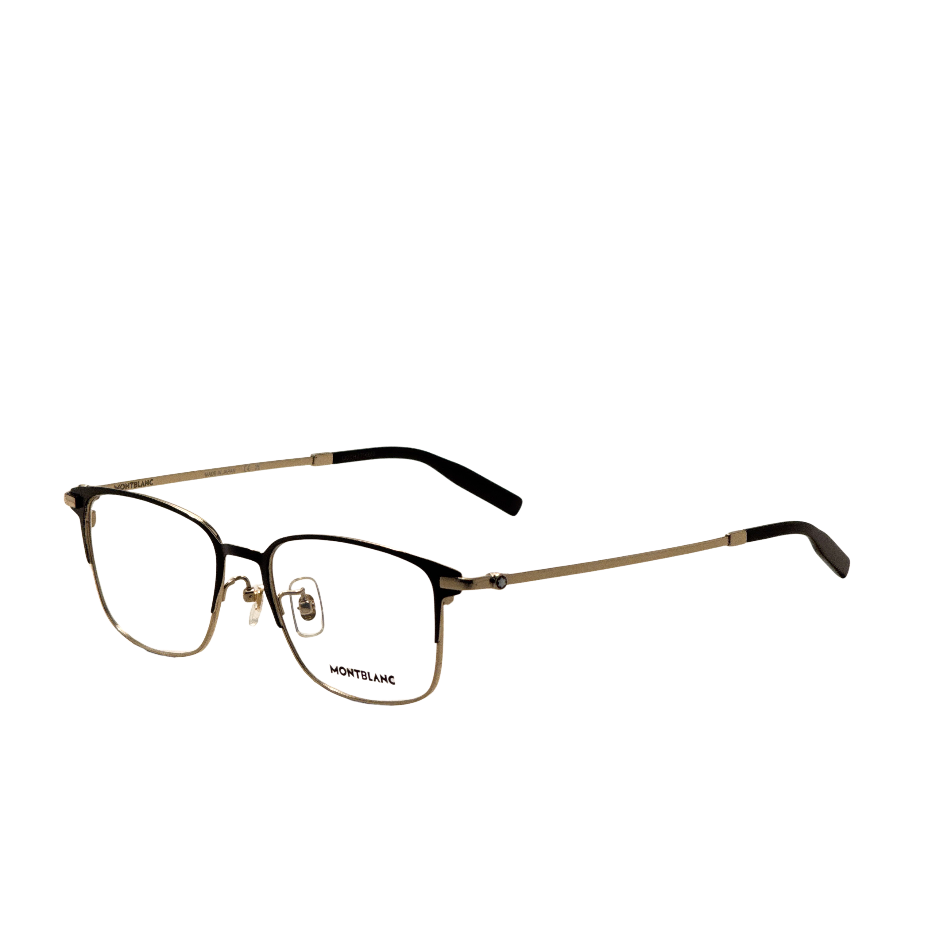 Montblanc Men's 54 mm Black Gold Eyeglasses MB0314OA-002-54