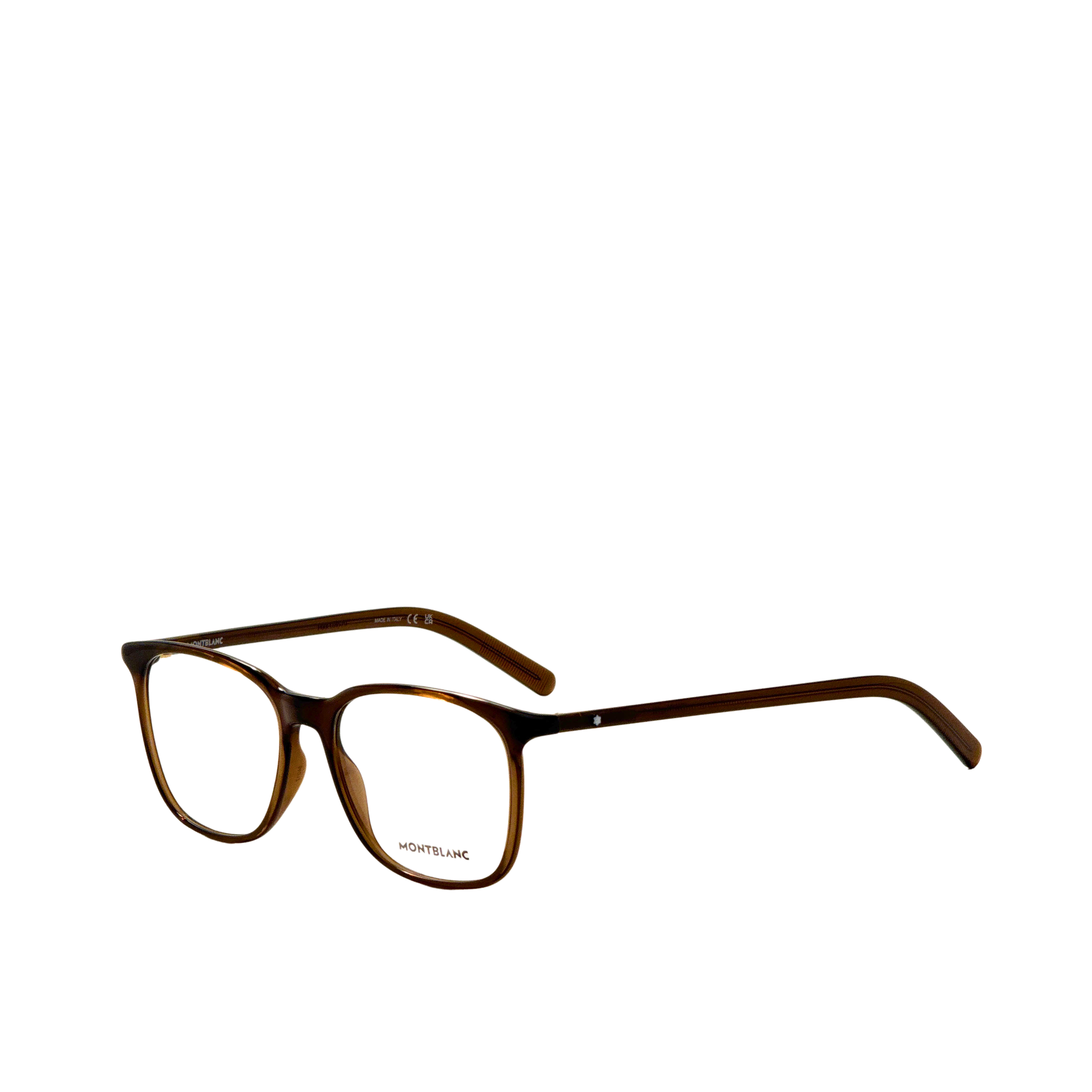 Montblanc Men's 54 mm Transparent Brown Eyeglasses MB0327O-003-54