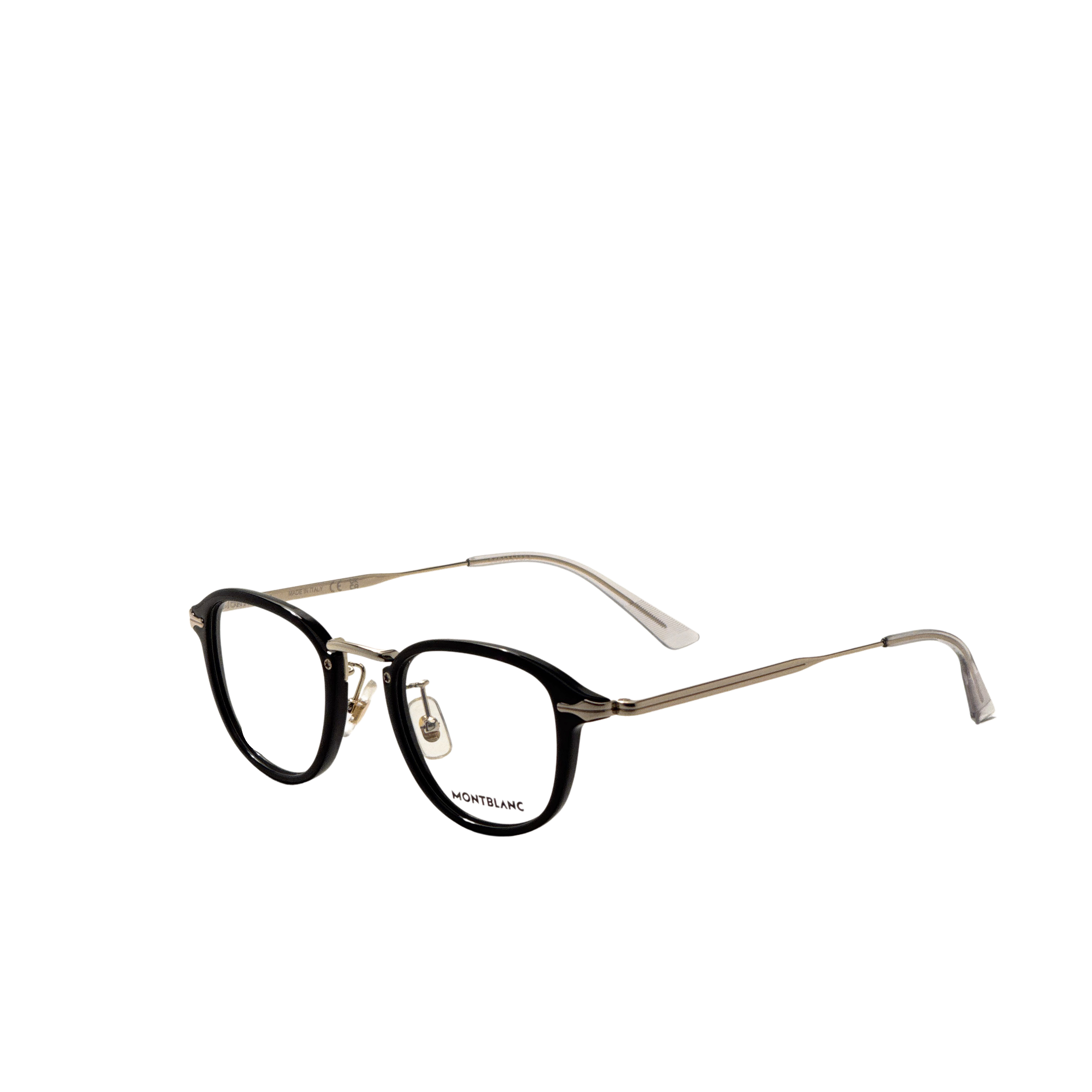 Montblanc Men's 48 mm Black Gold Eyeglasses MB0336O-001-48