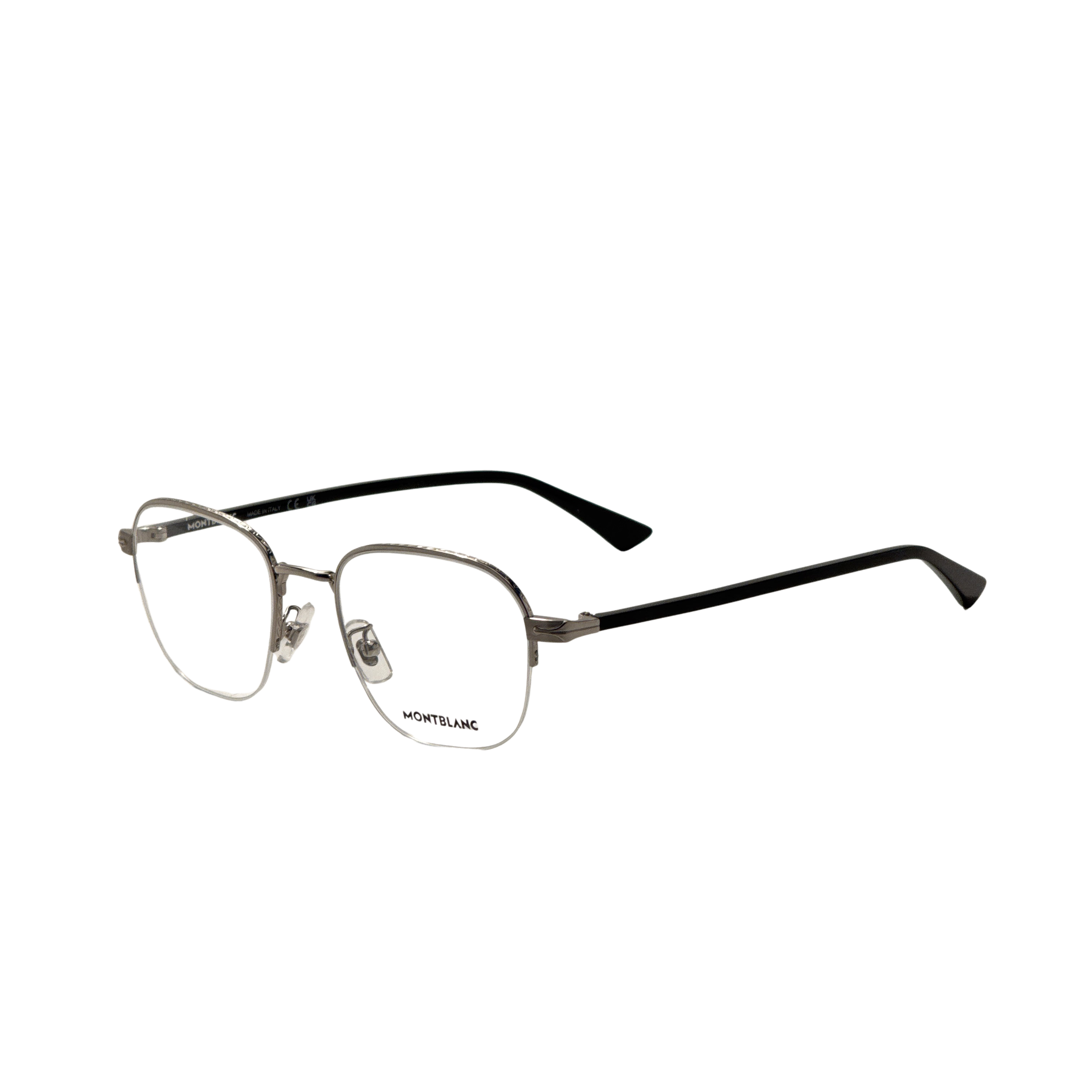 Montblanc Men's 53 mm Silver Eyeglasses MB0341O-001-53