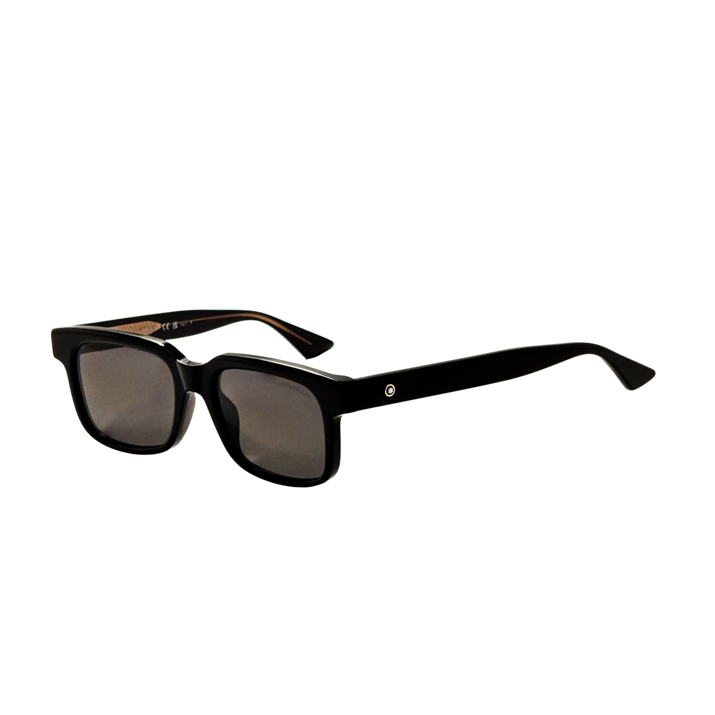 Montblanc Men's 54 mm Black Sunglasses MB0383S-005