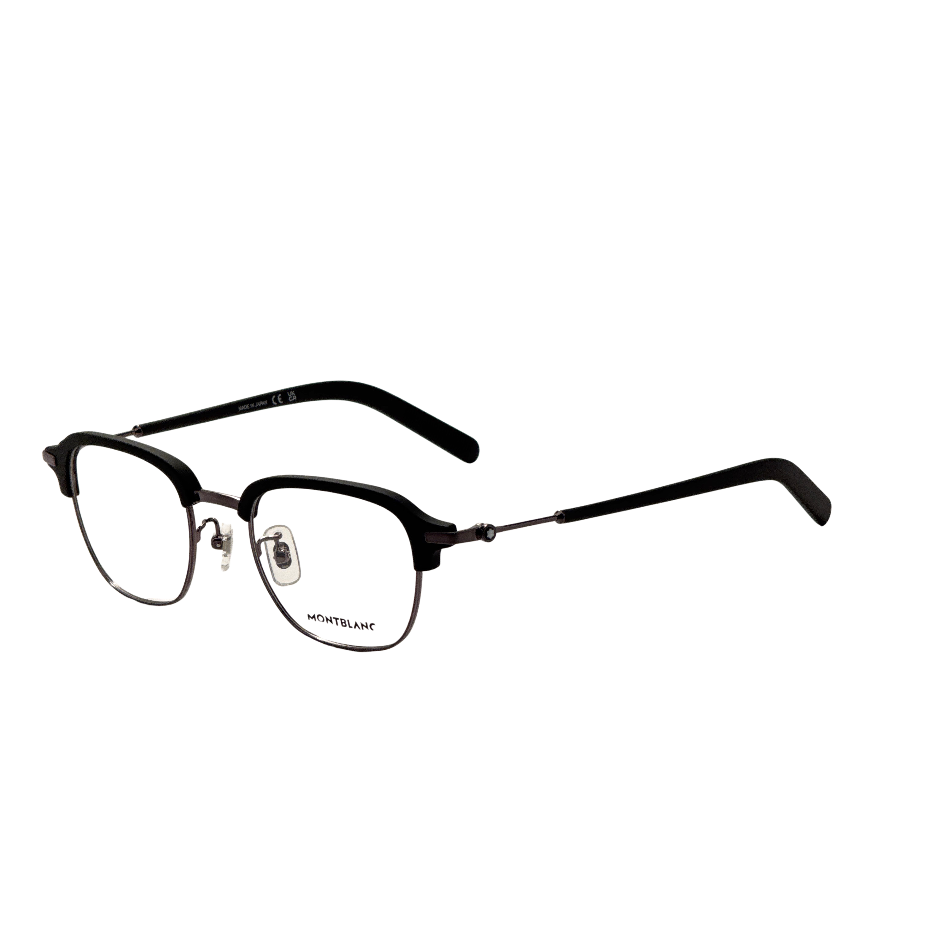Montblanc Men's 50 mm Black Gunmetal Eyeglasses MB0390O-002-50