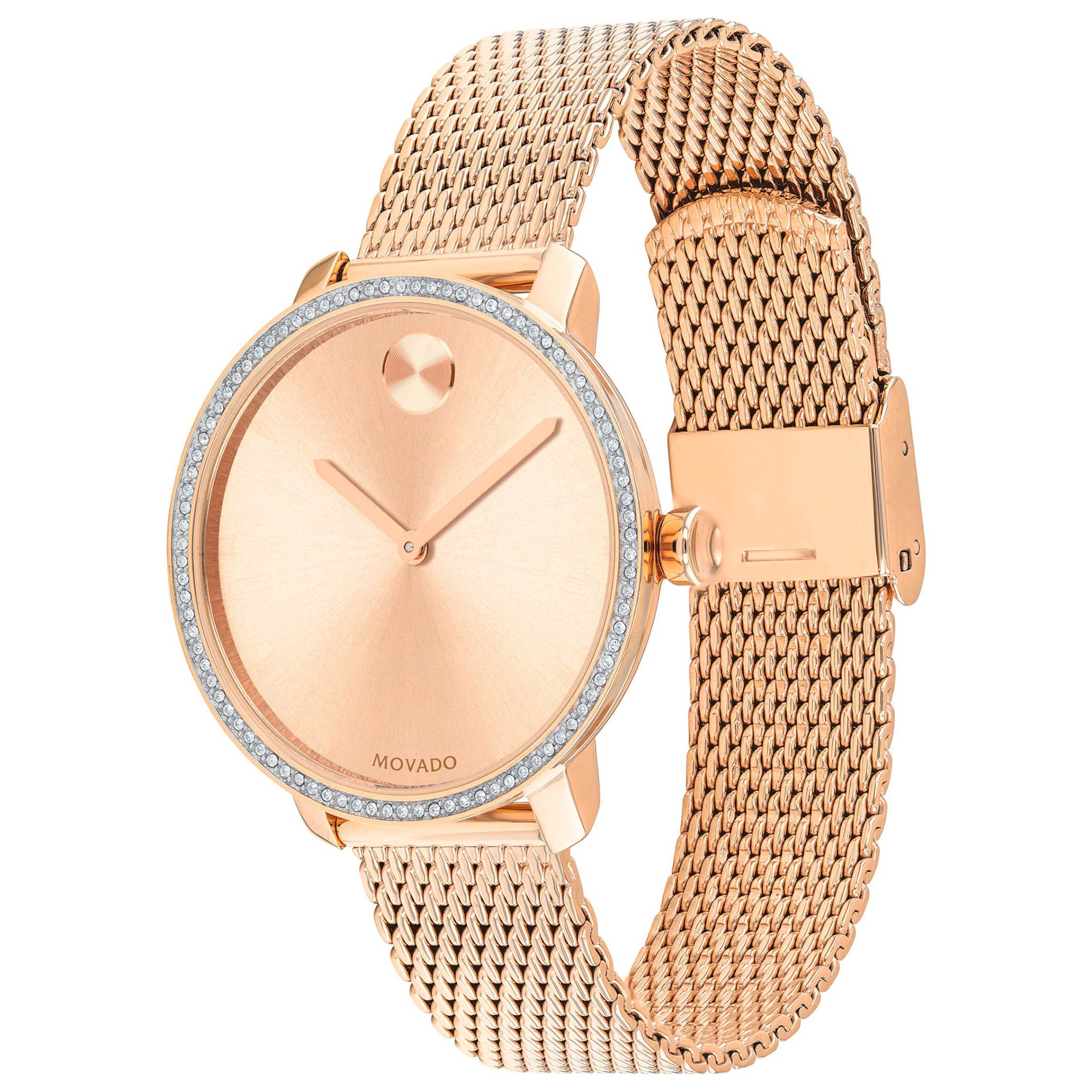 שעון Movado דגם Shimmer לנשים 34 מ״מ קוורץ