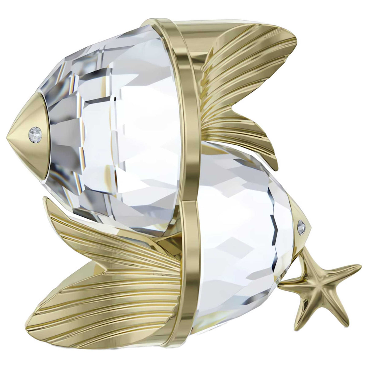 פסלון Zodiac: Pisces עם קריסטלים לבנים של Swarovski
