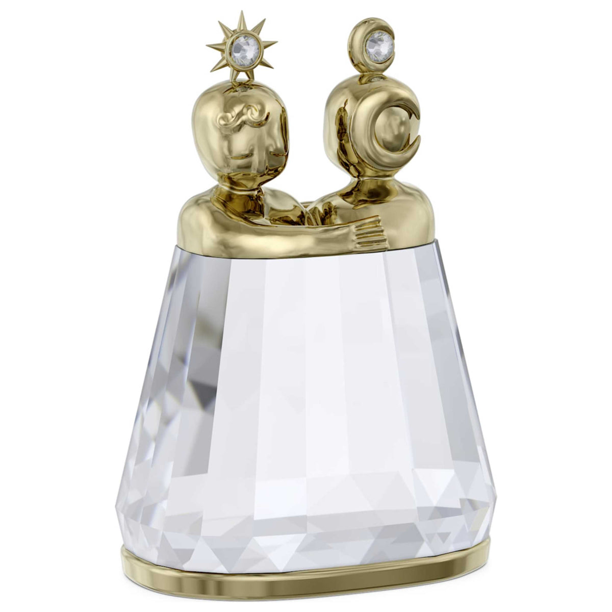 פסלון Zodiac: Gemini עם קריסטלים לבנים של Swarovski