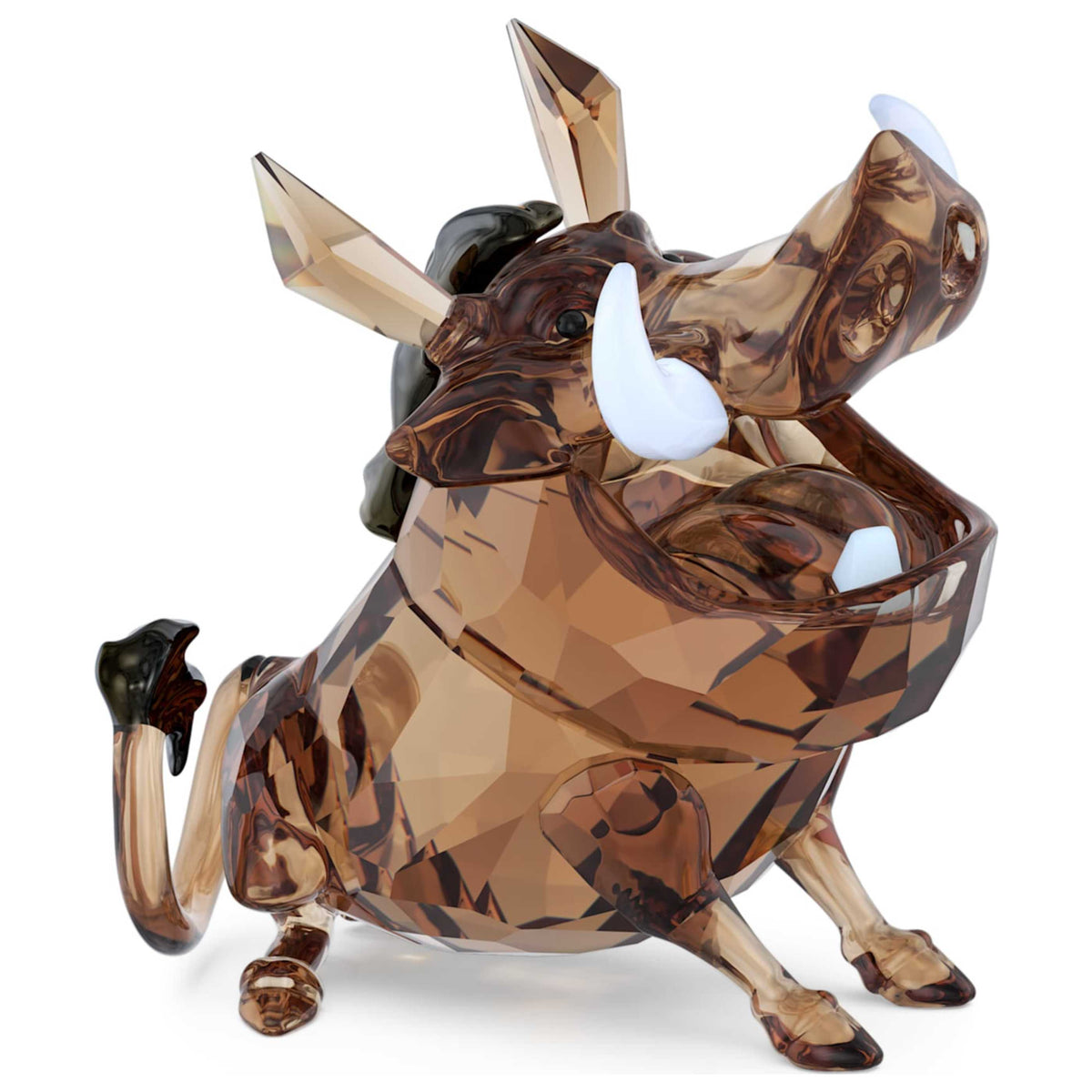 פסלון The Lion King: Pumbaa עם קריסטלים חומים של Swarovski