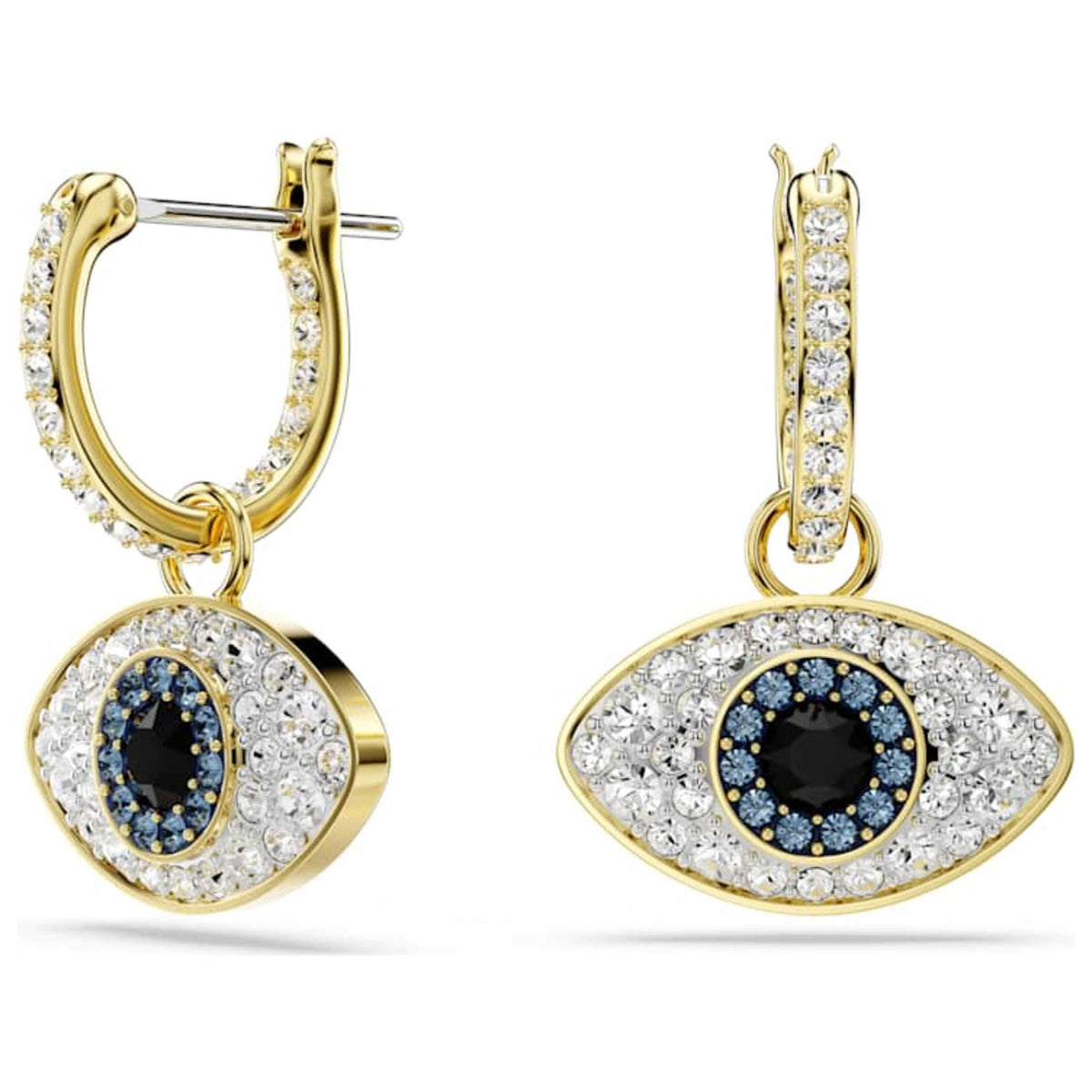 עגילי Symbolica Evil Eye עם קריסטלים כחולים של Swarovski