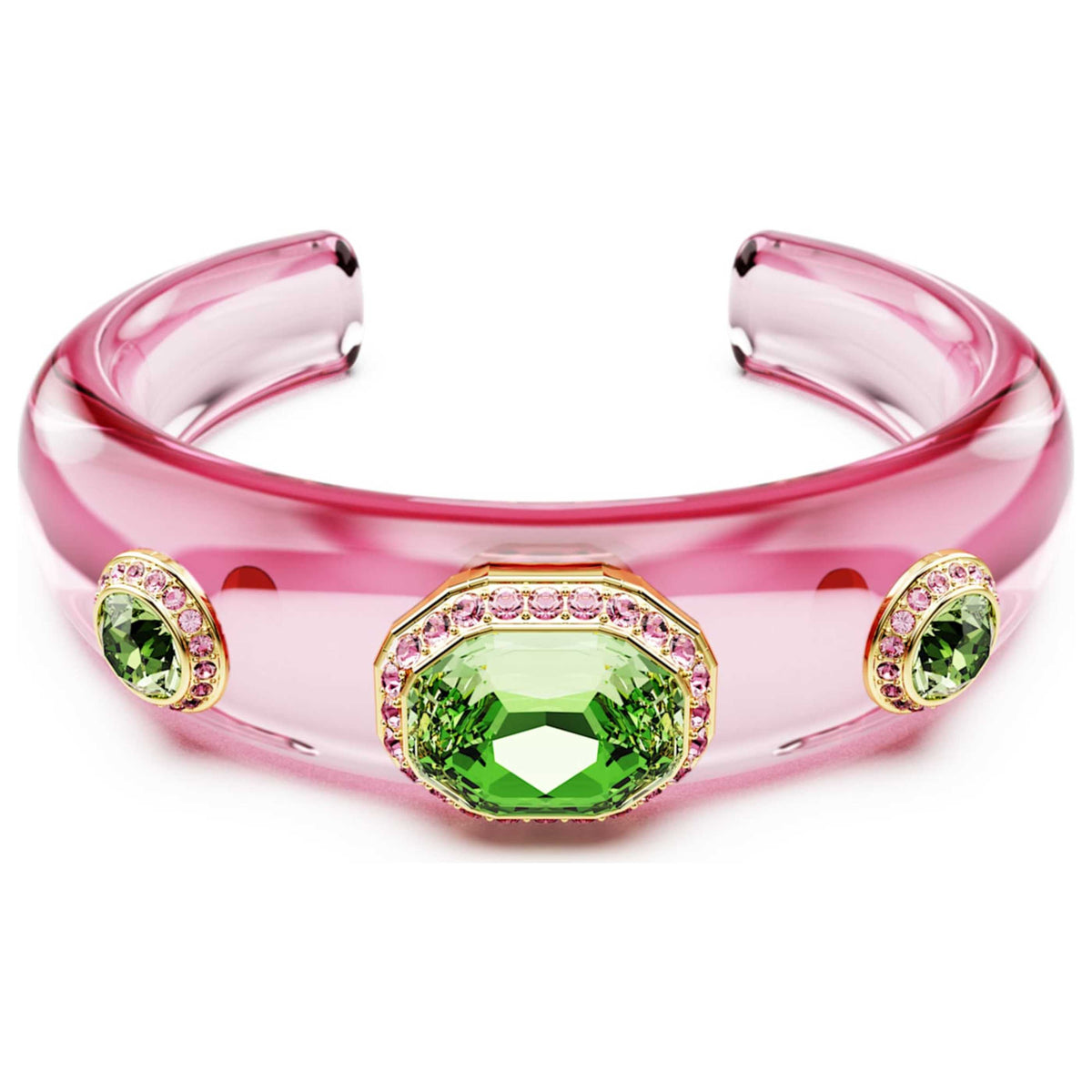 צמיד פתוח Dulcis עם קריסטלים ירוקים של Swarovski