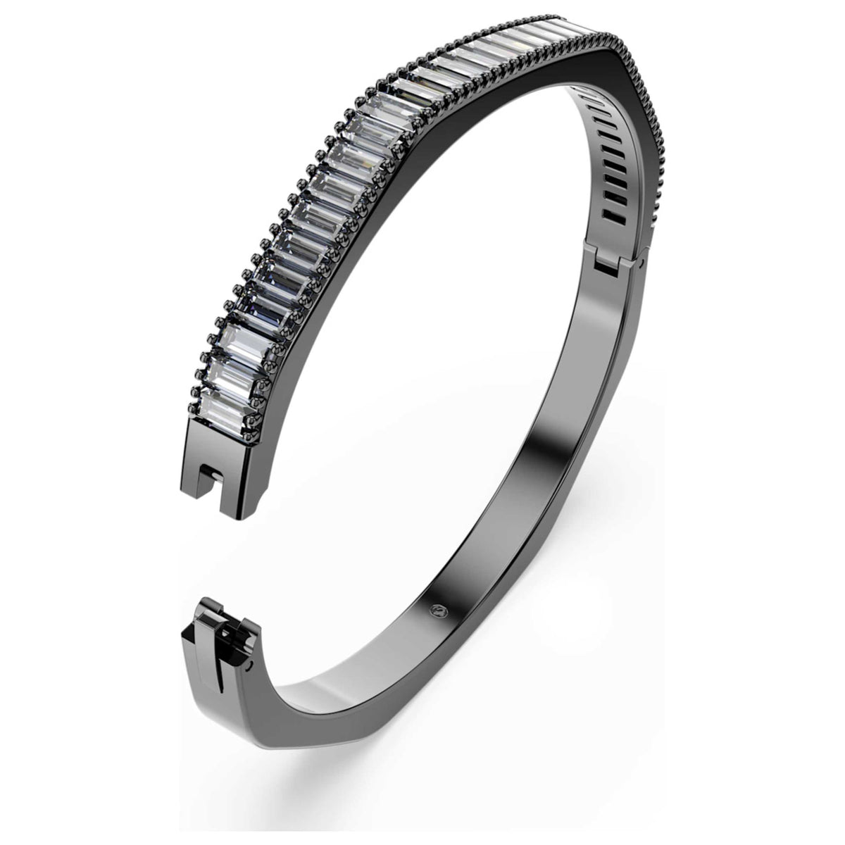 צמיד קשיח Matrix עם קריסטלים אפורים של Swarovski