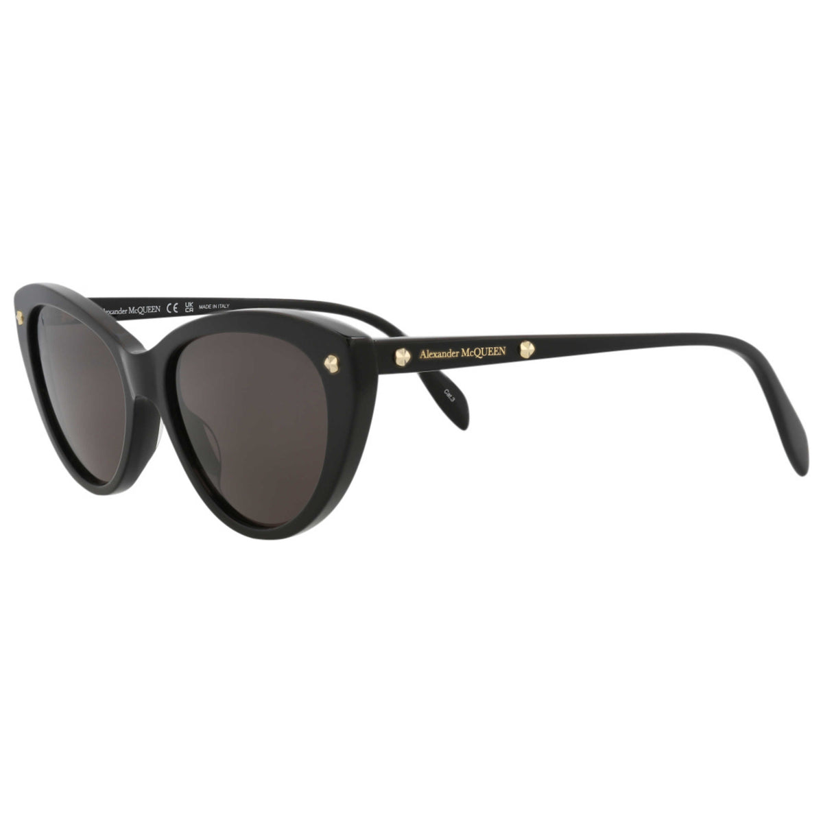 משקפי שמש Alexander McQueen דגם Am0189S לנשים 55 מ״מ בצבע שחור