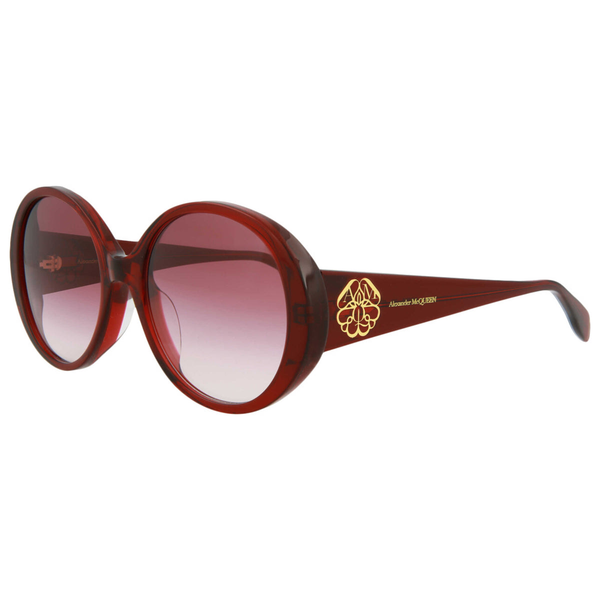 משקפי שמש Alexander McQueen דגם Am0285S לנשים 57 מ״מ בצבע Burgundy