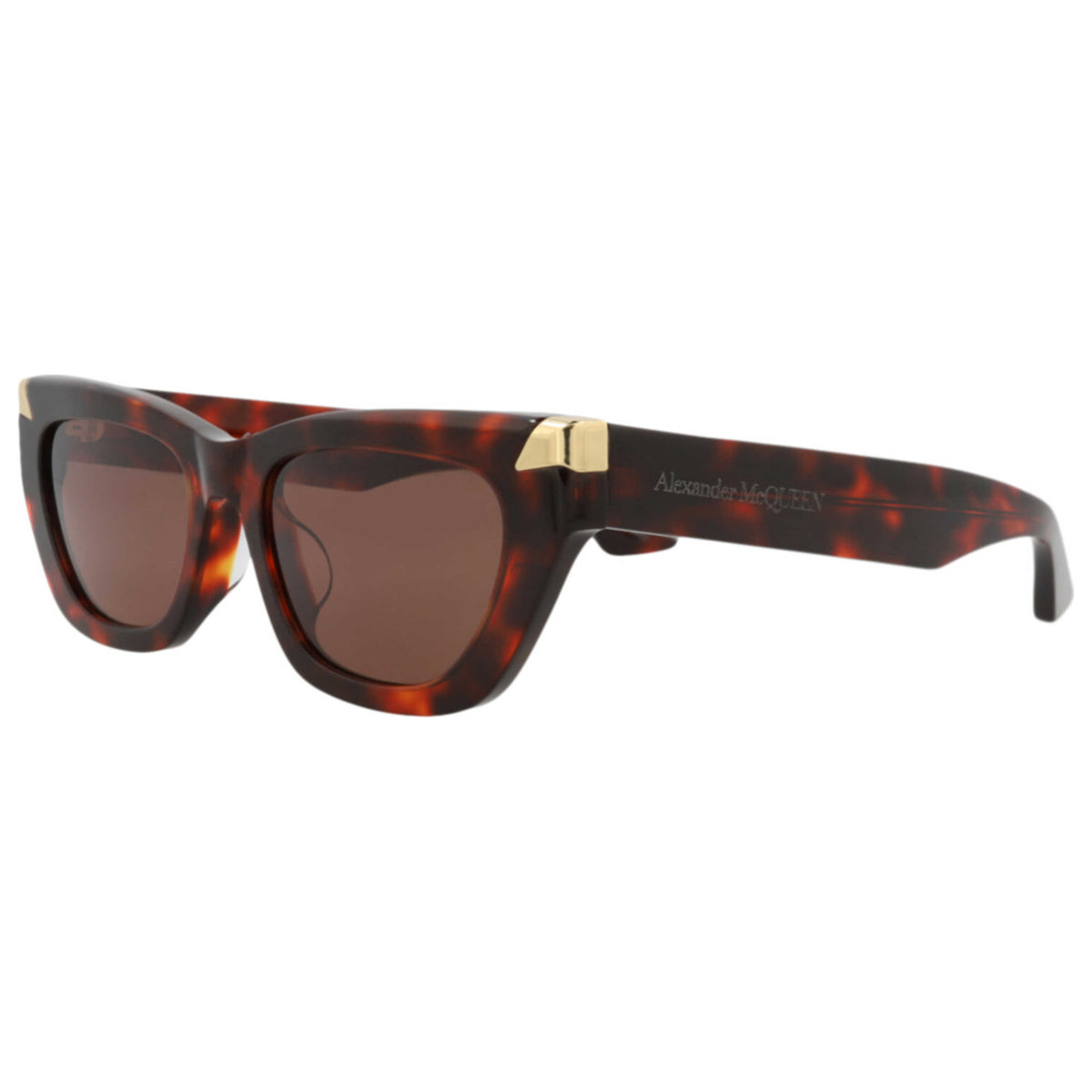 משקפי שמש Alexander McQueen דגם Am0440Sa לנשים 53 מ״מ בצבע הוואנה