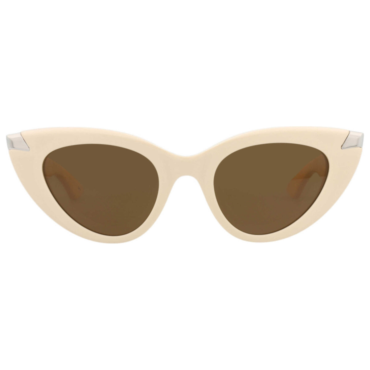 משקפי שמש Alexander McQueen דגם Am0442S לנשים 50 מ״מ בצבע Ivory