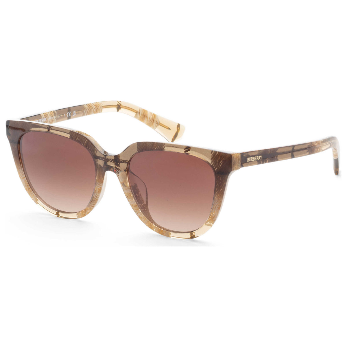 משקפי שמש Burberry דגם Be4469F לנשים 53 מ״מ בצבע Checker Sand Gradient