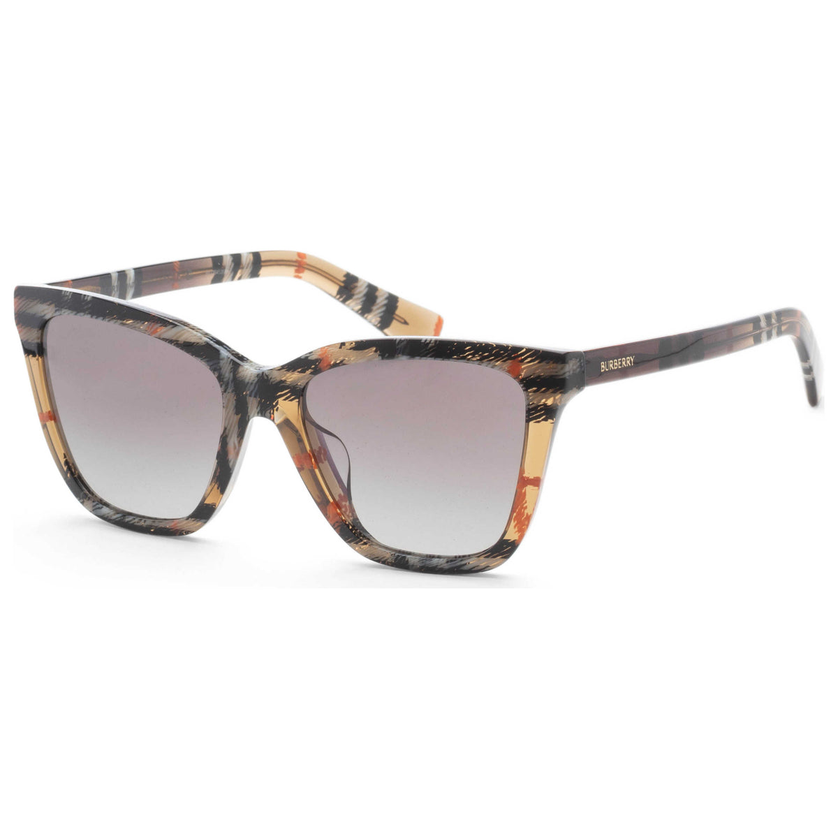 משקפי שמש Burberry דגם Be4470F לנשים 54 מ״מ בצבע Checker חום Gradient