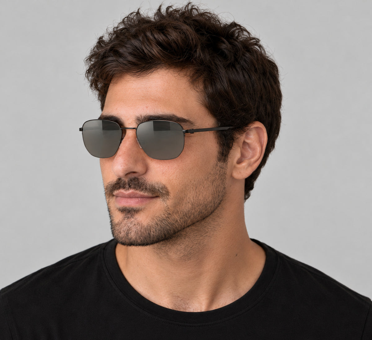 Hugo Boss Men's 57mm Matte Dark Ruthenium Sunglasses BOSS1538-F-SK-R80-57