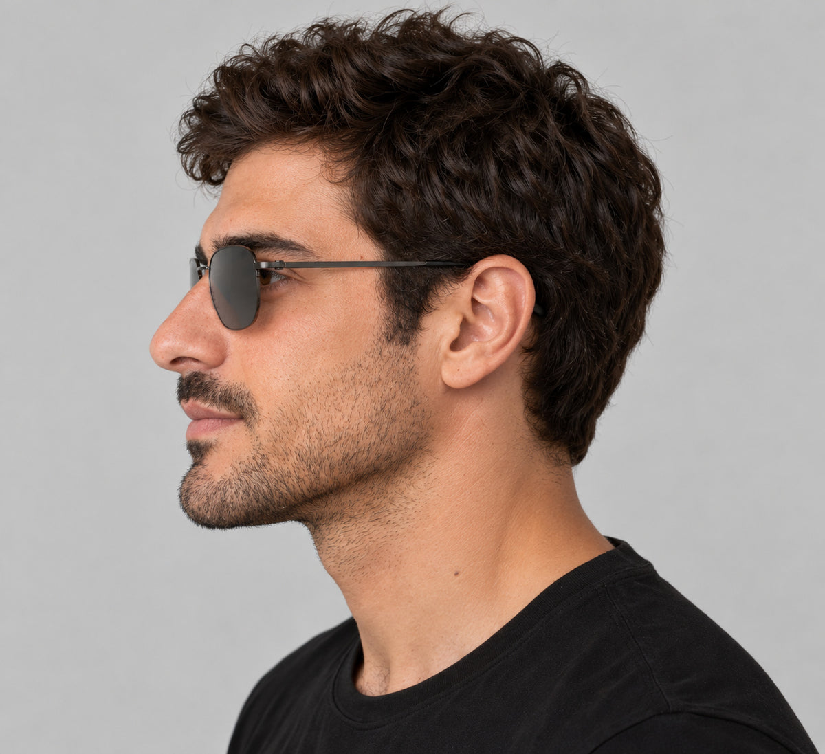 Hugo Boss Men's 57mm Matte Dark Ruthenium Sunglasses BOSS1538-F-SK-R80-57