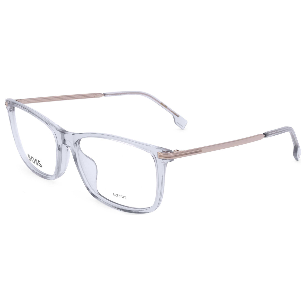 משקפי ראייה Hugo Boss דגם Boss1614 לגברים 56 מ״מ בצבע אפור זהב