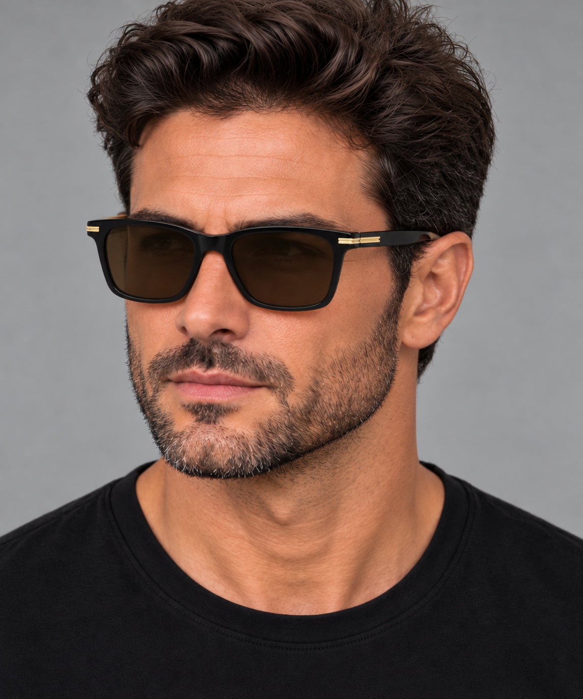 Hugo Boss Men's 56mm Black Sunglasses BOSS1669-F-SK-807-56