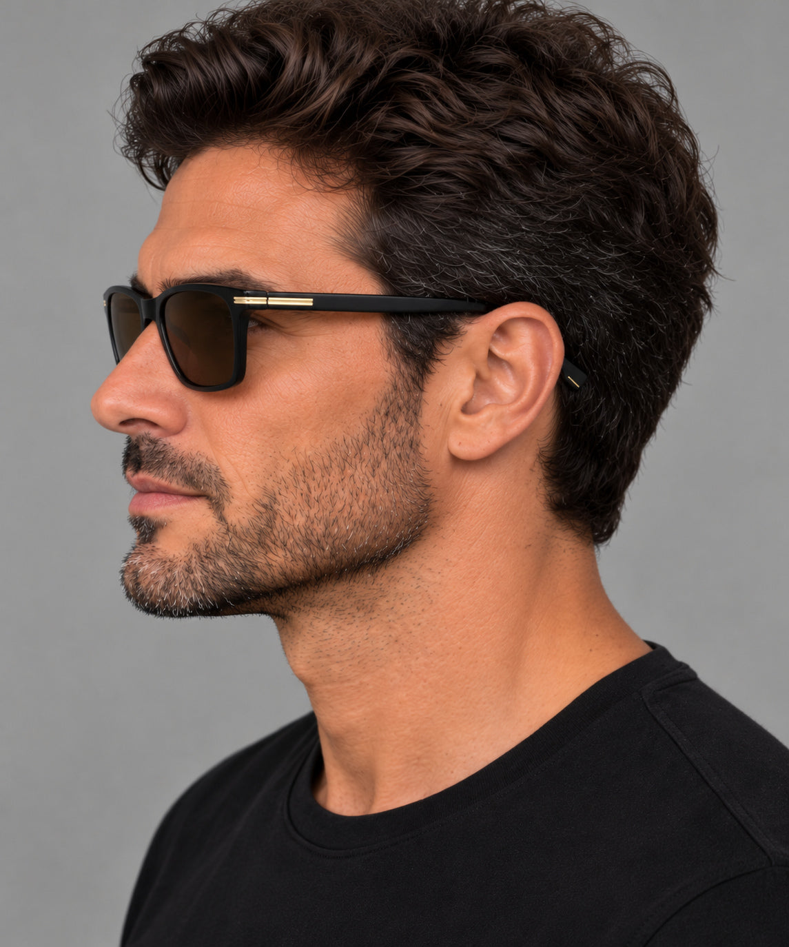 Hugo Boss Men's 56mm Black Sunglasses BOSS1669-F-SK-807-56