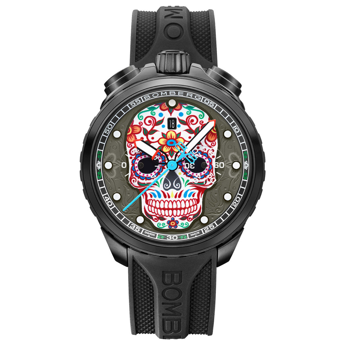 שעון Bomberg דגם BOLT-68 Heritage לגברים 45 מ״מ קוורץ