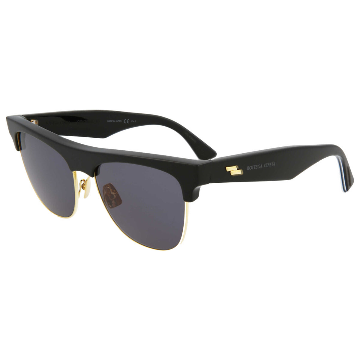 משקפי שמש Bottega Veneta דגם Fashion יוניסקס 55 מ״מ בצבע שחור