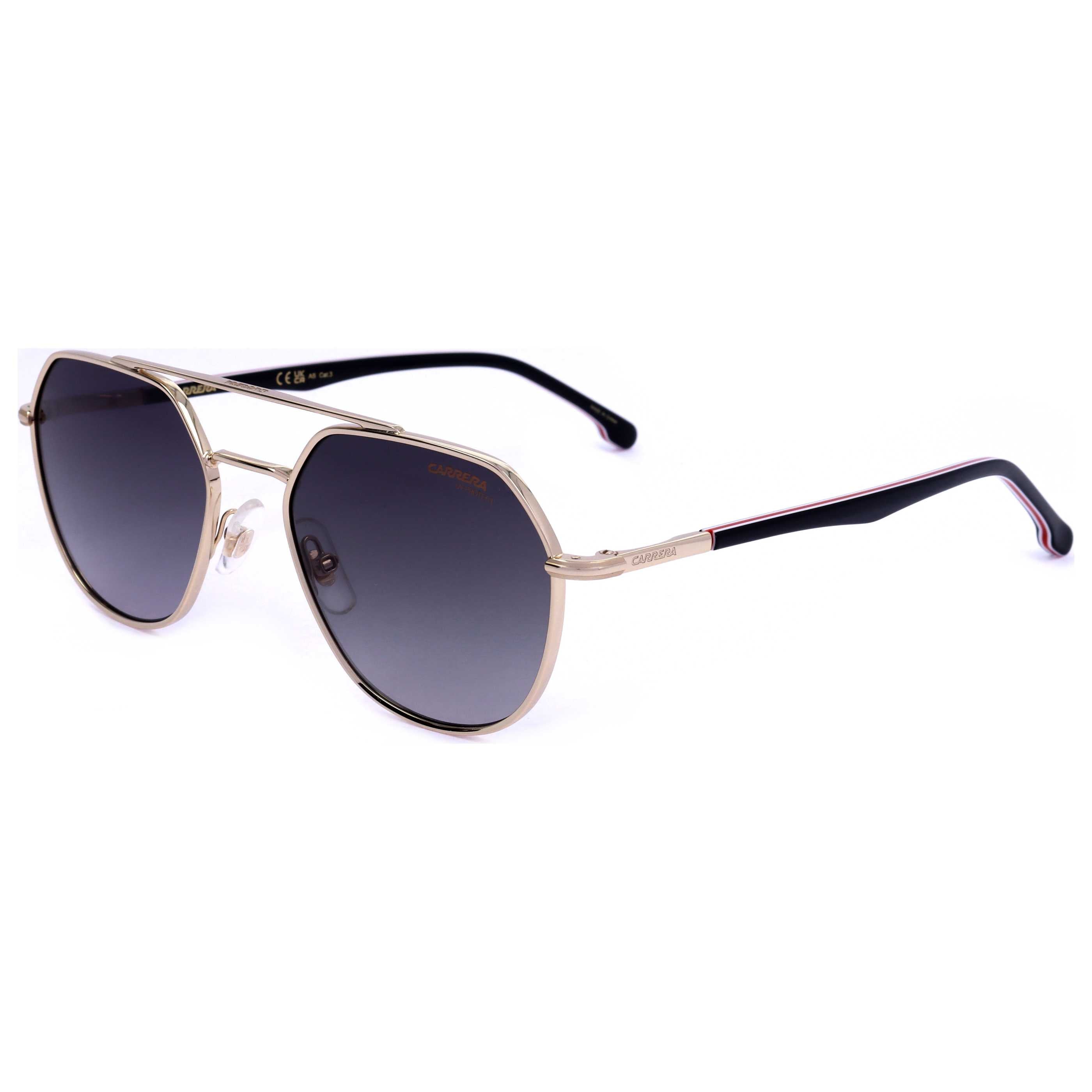 משקפי שמש Carrera דגם Ca303S יוניסקס 53 מ״מ בצבע זהב Striped שחור