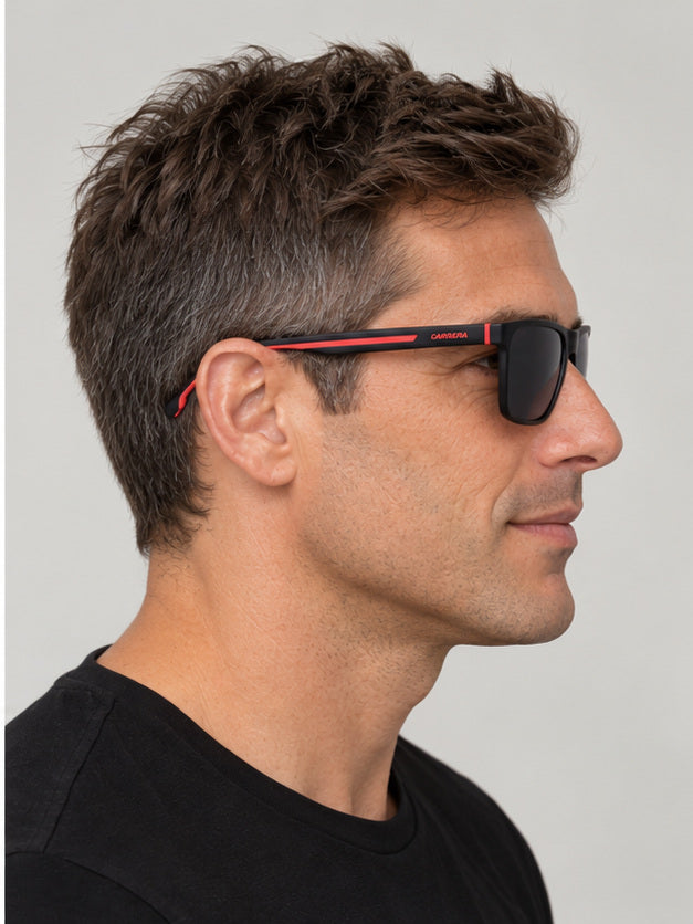 Carrera Men's 57mm Black Red Sunglasses CA8064S-0OIT-Q3