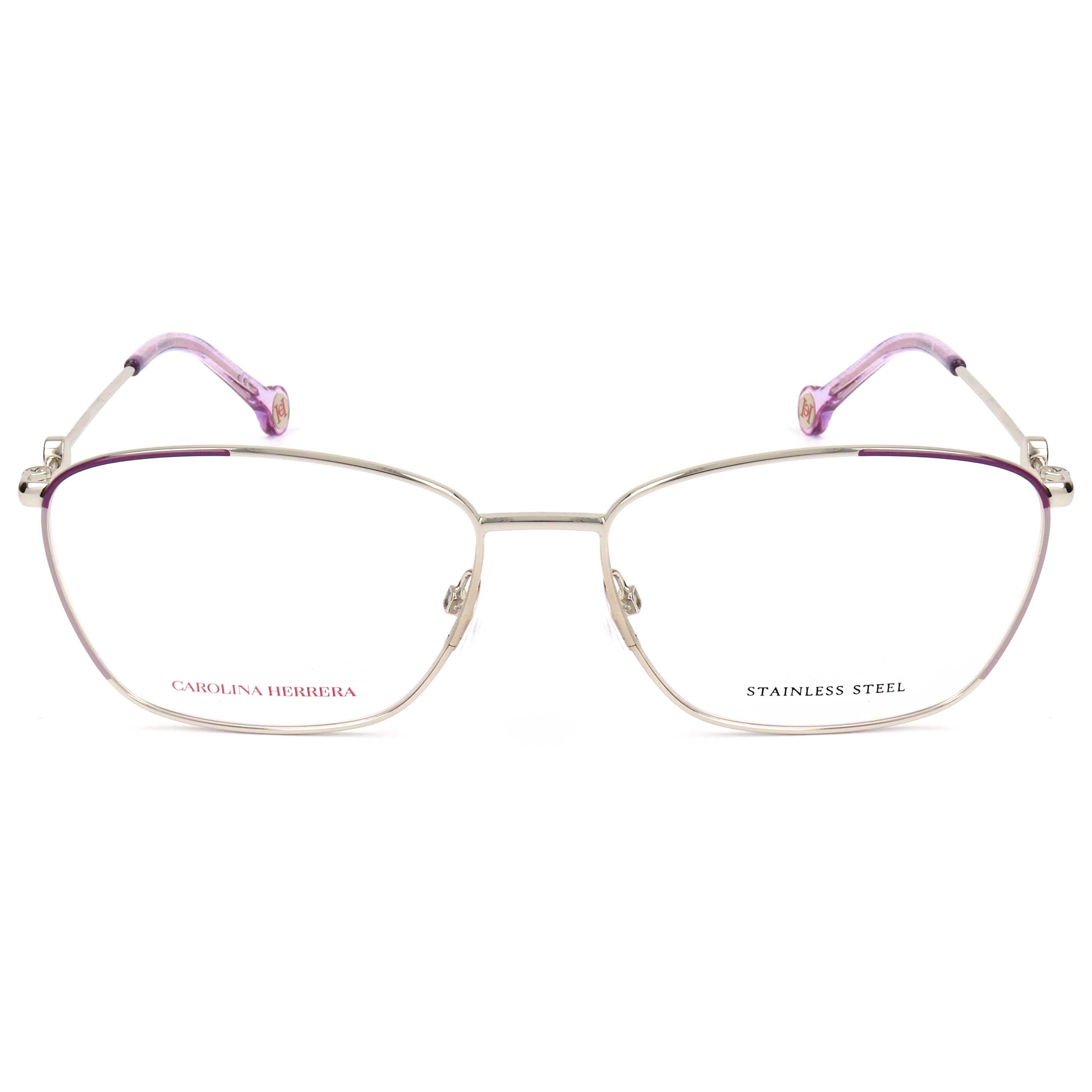 משקפי ראייה Carolina Herrera דגם Ch0060 לנשים 57 מ״מ בצבע זהב Violet