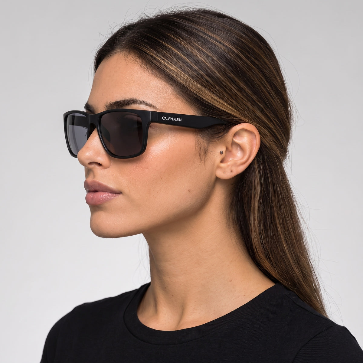 משקפי שמש Calvin Klein דגם Ck19539Sn יוניסקס 59 מ״מ בצבע שחור מט