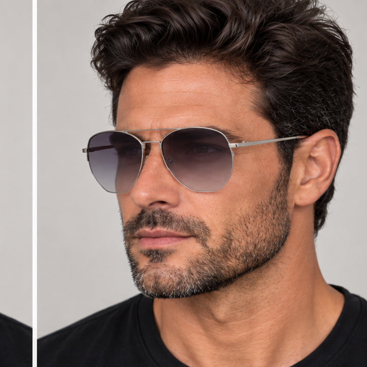 Calvin Klein Men's 57mm Silver Sunglasses CK20121SN-045