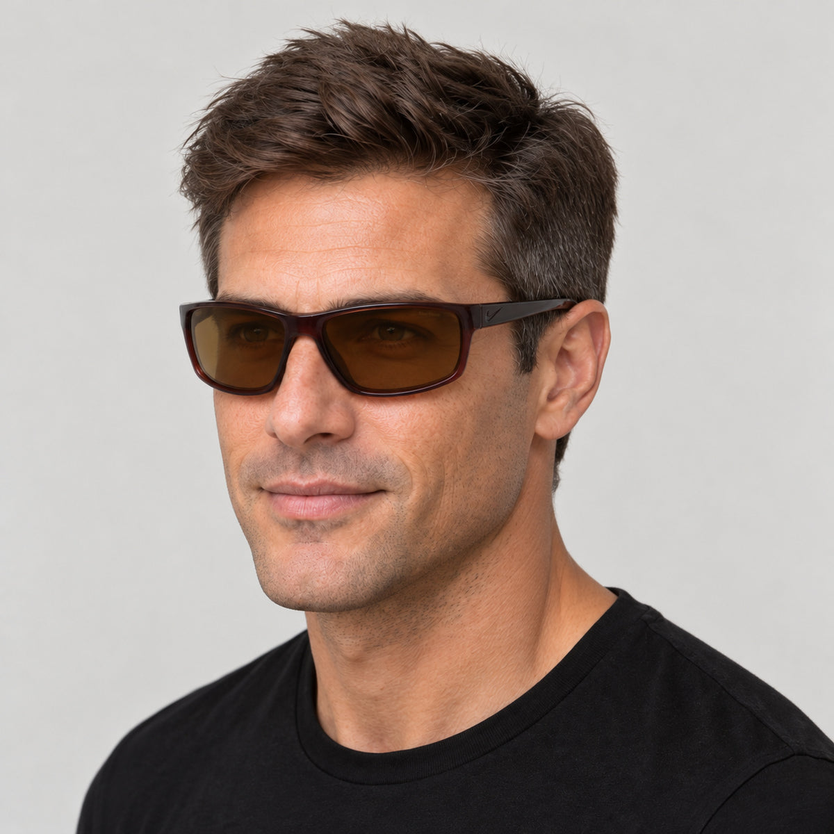 Nike Men's Adrenaline 66mm Basalt Brown Sunglasses CW4680-264-66