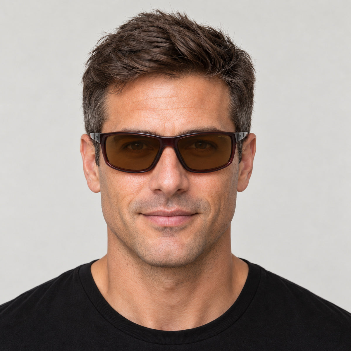 Nike Men's Adrenaline 66mm Basalt Brown Sunglasses CW4680-264-66