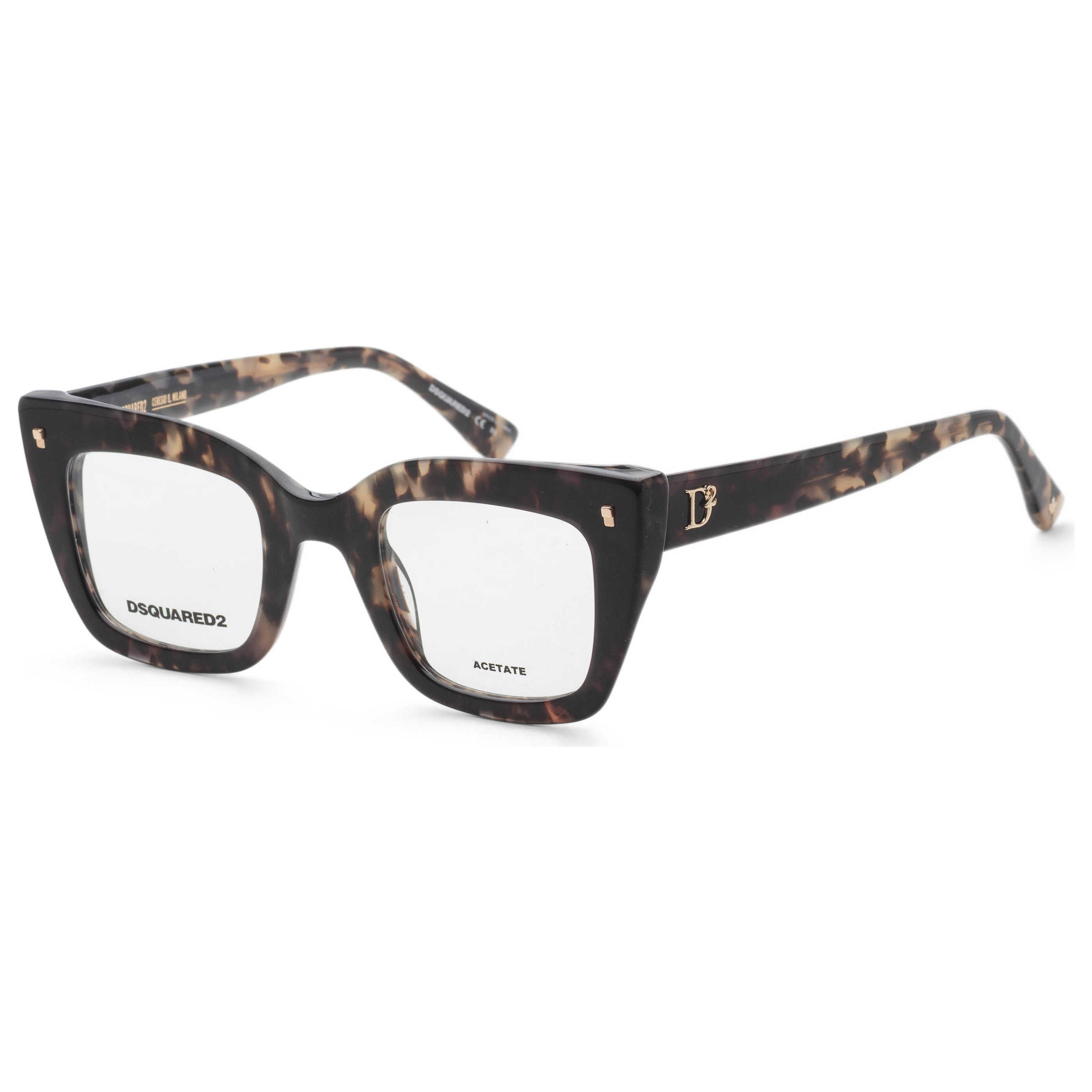 משקפי ראייה Dsquared2 דגם D20099 לנשים 47 מ״מ בצבע אפור הוואנה