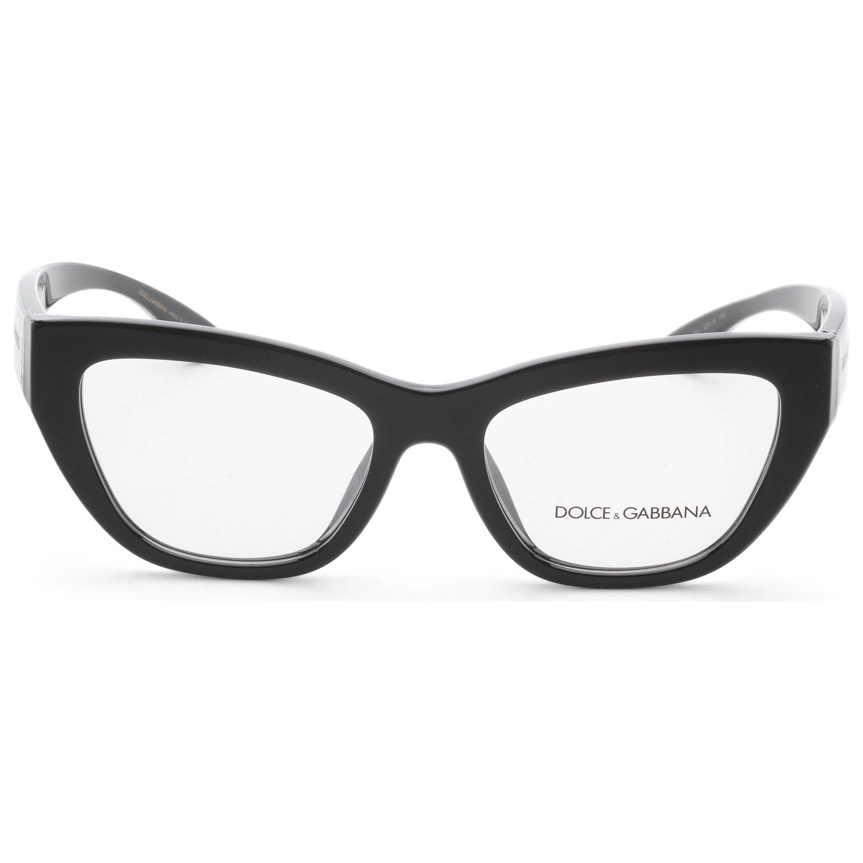 משקפי ראייה Dolce & Gabbana דגם Dg3412 לנשים 53 מ״מ בצבע שחור