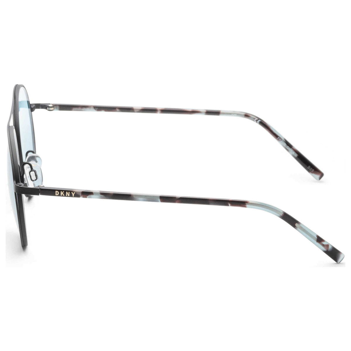 DKNY Men's 59mm Black and Grey Tortoise Sunglasses DK300S-400