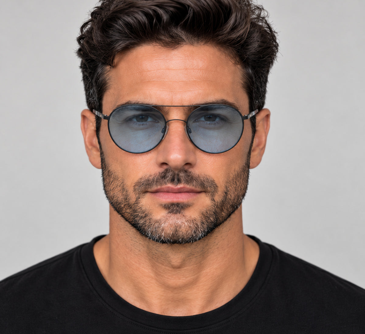 DKNY Men's 59mm Black and Grey Tortoise Sunglasses DK300S-400