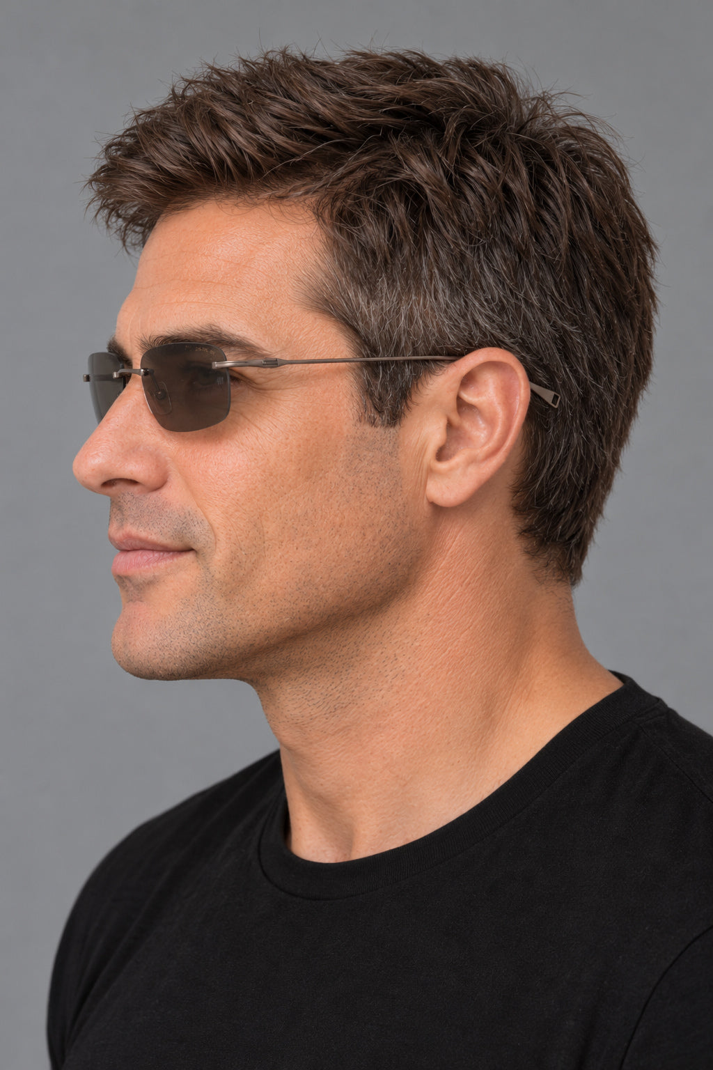 Dita Men's Lancier 56mm Black Sand Sunglasses DLS120-A-02