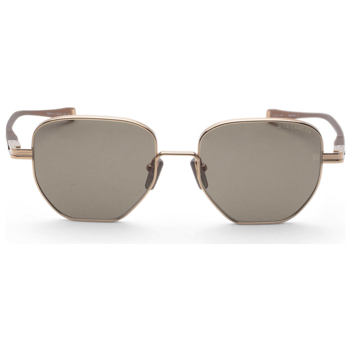 Dita Men's Lancier 53mm Gold Sand Copperhead Brown Sunglasses DLS421-A-01