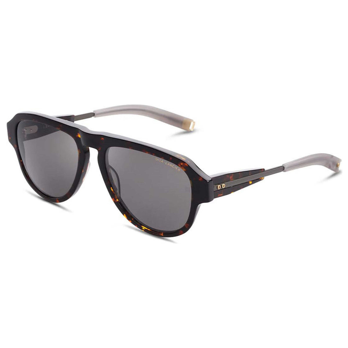 Dita Lancier Unisex 55 mm Tortoise Black Gunmetal Polarized Sunglasses DLS706-A-03
