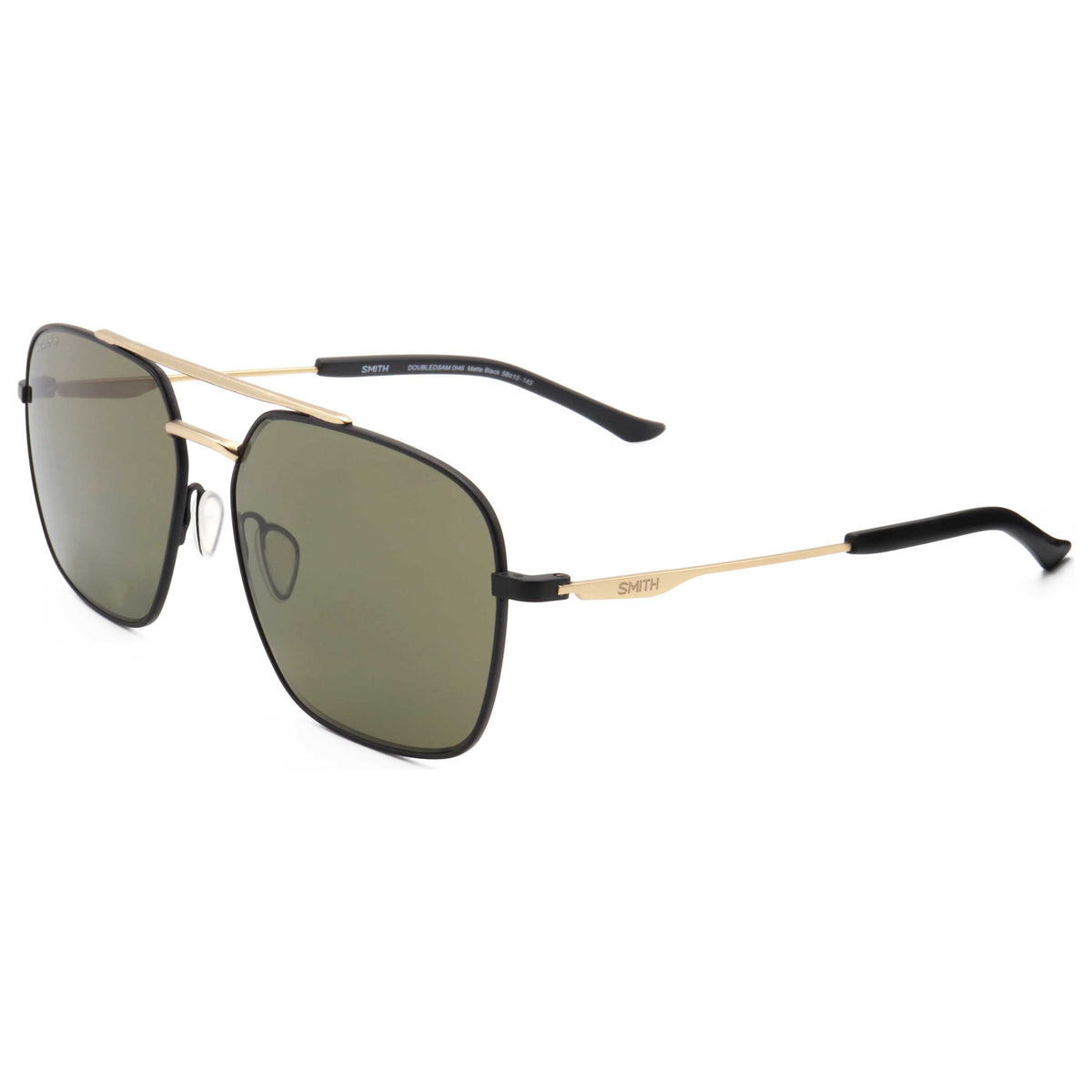 משקפי שמש Smith Optics Doubledsam יוניסקס 58 מ״מ בצבע מט שחור זהב